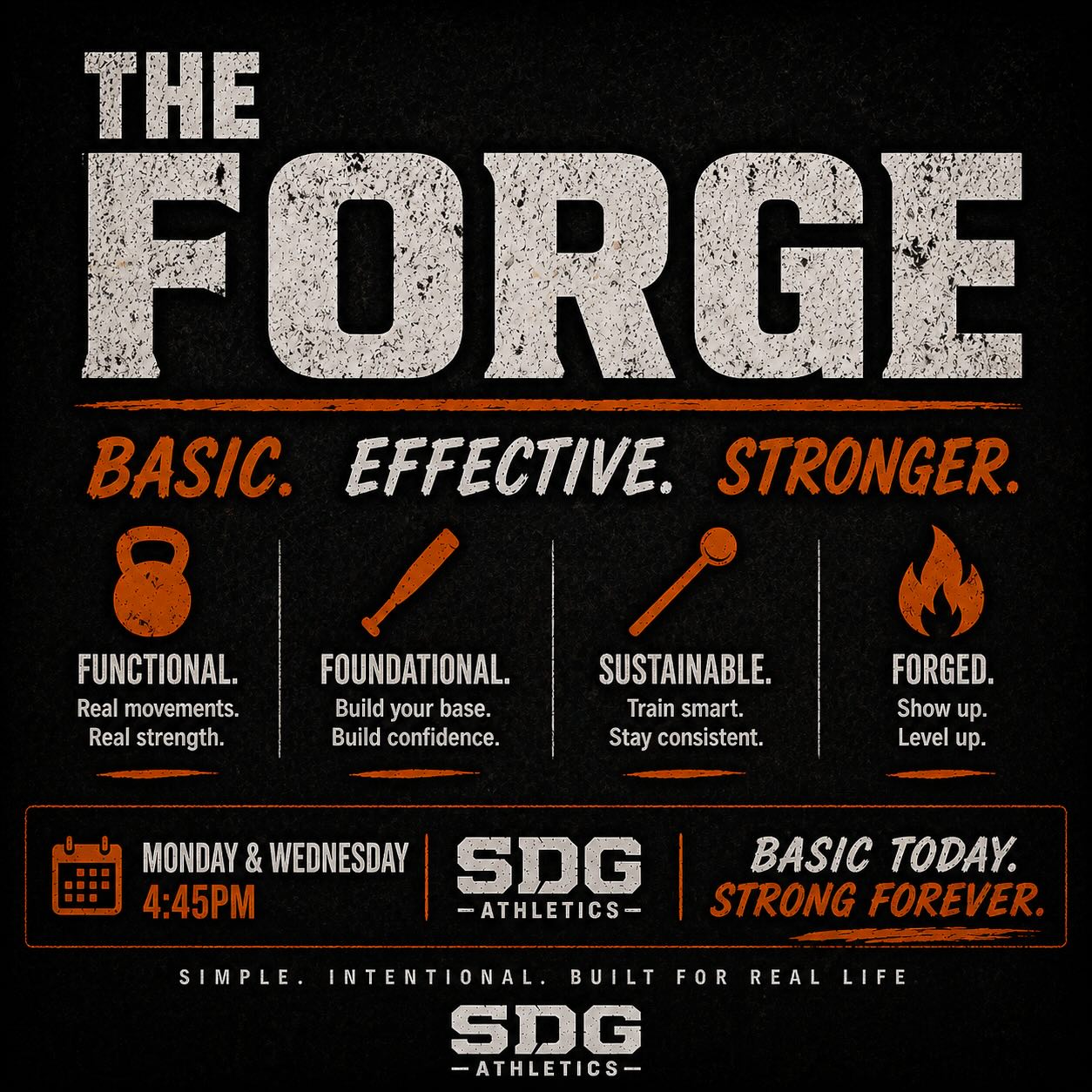 New class begins today!!!
The Forge (Fundamentally Strong)