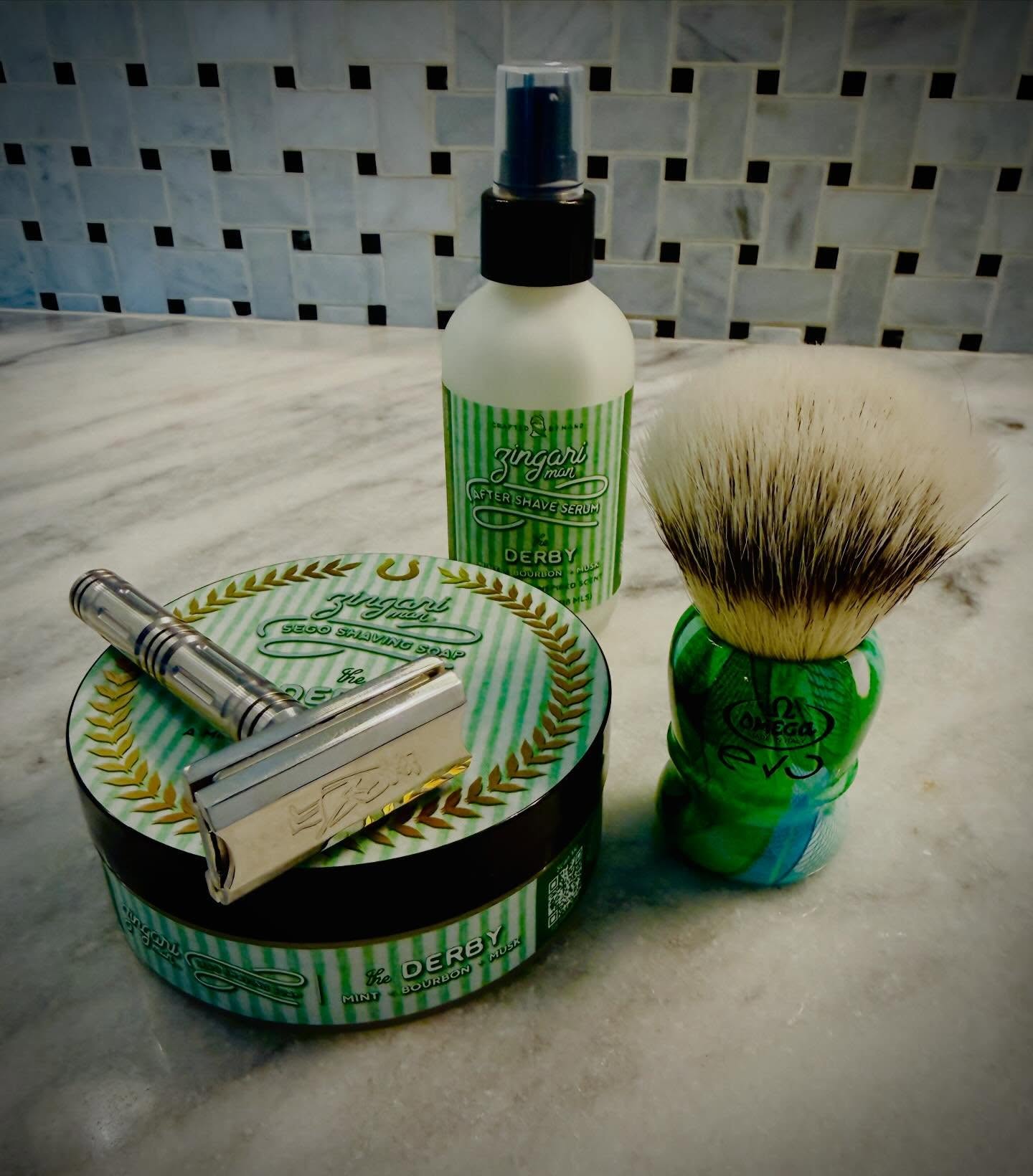 Thank you @zingari_man @standobrush @omegabrush #sotd #wetshaving #wetshave
