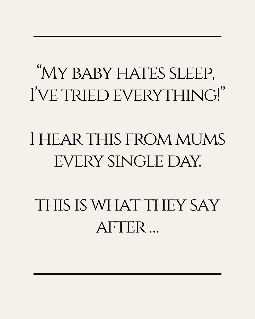 I promise your little one isn’t a ‘bad’ sleeper or that they hate sleep. They are literally built for it! 💜
If you want to find out more about working with me, send me a DM about your little ones sleep and we can start to untangle it together 💪
#babysleepexpert #babysleepsolutions #mama #tiredmama #newparent