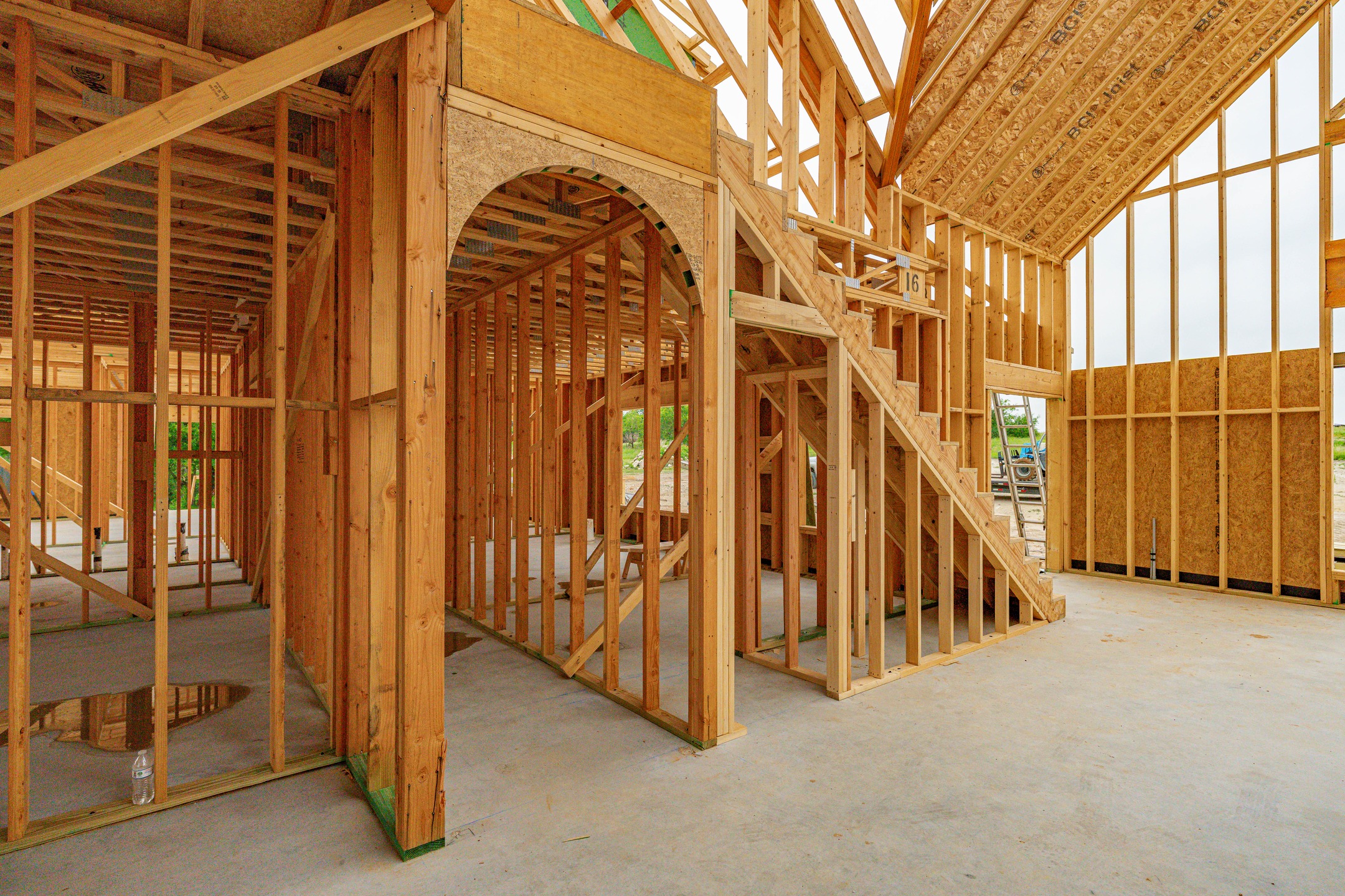 A project in Erath county working directly for the homeowner. Arched openings and lots of vaults in this home.