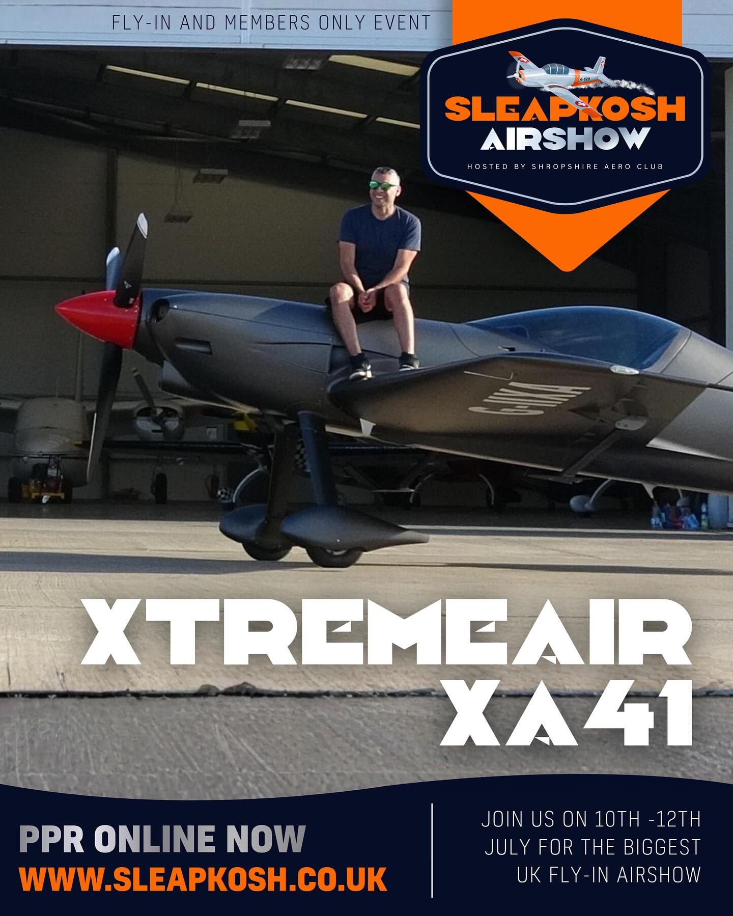 We’re excited to announce @stevebakh will be displaying his XA-41 at #SleapKosh this year. Although one of his first air displays, Steve is an unlimited aerobatic pilot and will certainly be putting the XtremeAir through its paces 😎. We can’t wait!
Fly in to Sleap Airfield on the 10-12th of July for what is shaping up to be the biggest GA event of year! ☀️
- Massive day & night airshow
- Biggest UK Fly-In
- Over 47 exhibiting aircraft and 50+ exhibitors and trade stalls
- Live music and beer tent
Find out more about booking your aircraft in at sleapkosh.co.uk before all the spaces go - over 60% sold already! #SleapKosh26