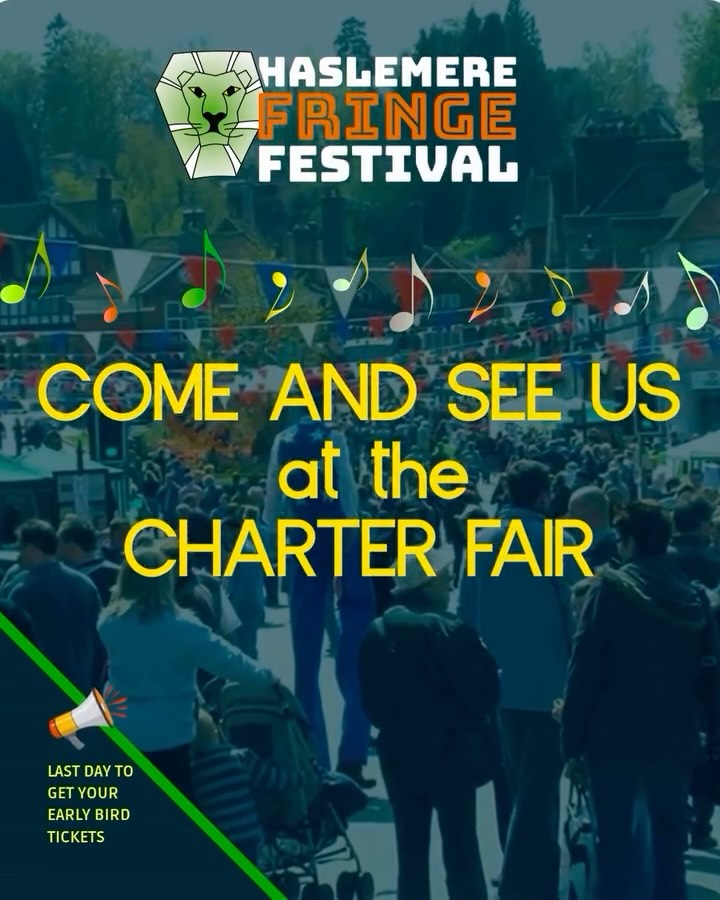 Come on down and say hello to the Haslemere Fringe team at the Charter Fair!
Weāve got some live music, the festival bar, crabby competitions and most importantly your last chance to grab Early Bird Tickets for the Haslemere Fringe Festivalš„
Donāt miss out š
#earlybirdtickets
#haslemerefringefestival
#haslemerelife
#livemusic