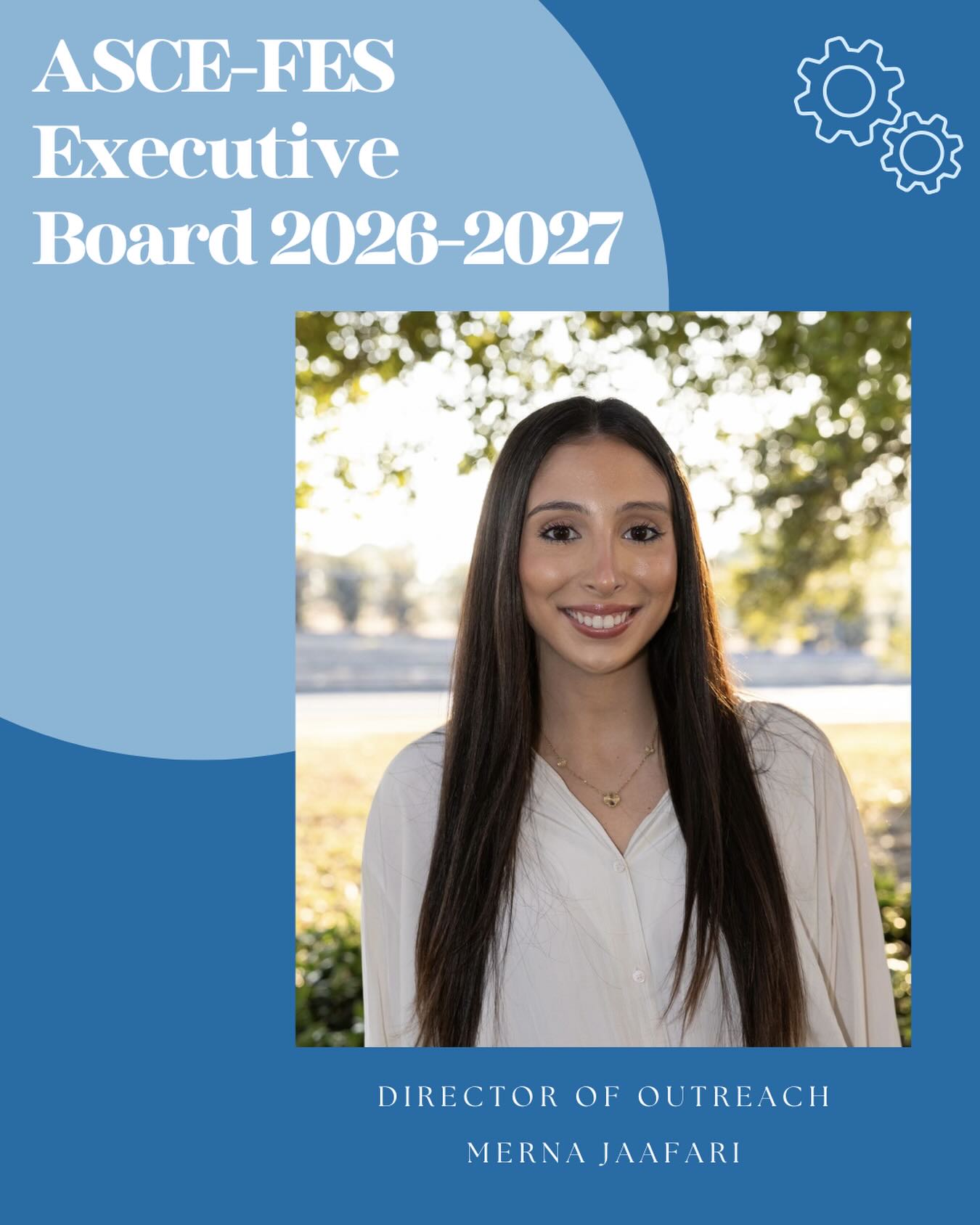 Up next, we have Merna Jaafari, our current Director of Outreach for the FAMU-FSU ASCE-FES Chapter!
Merna is a rising junior Civil Engineering student, from Raleigh, North Carolina. Merna wants to specialize in sustainability, and plans to gain hands-on experience as a Water Resources intern at GFT this summer. Outside of class, Merna is involved in Alpha Phi, and loves spending time with friends and family.
As Director of Outreach, Merna will focus on campus connection and bringing more of the FAMU-FSU student body to our organization. With her creativity participating in our Doghouse Build Off at Symposium this year, and her warm and welcoming energy, we are so excited to see her thrive in this position! 🌟🌧️
#MeetTheBoard #ascefes #famufsucollegeofengineering #WaterResources