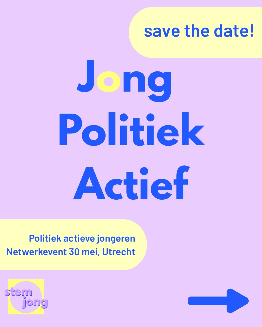 πSAVE THE DATE: Jong Politiek Actief - Event 30 mei 2026
Was jij een kandidaat voor de afgelopen gemeenteraadsverkiezingen? Of kijk je (alweer) vooruit naar de volgende verkiezingen? Dan nodigen wij je graag uit voor het tweede evenement van Jong Politiek Actief! We gaan weer samen leren, uitwisselen en netwerken.
π
30 mei 2026, 12:30-18:00 uur
πUtrecht, Congresgebouw de Vereeniging (Mariaplaats 14)
π Meld je snel aan via de link in onze bio (vol=vol!) en laat een comment achter! Ken je iemand voor wie dit interessant is? Tag ze!
πBinnenkort delen we meer informatie over het programma
πͺπΊCo-funded by the European Union
#StemJong #VoteYoung #JongPolitiekActief #netwerken #jongenbetrokken