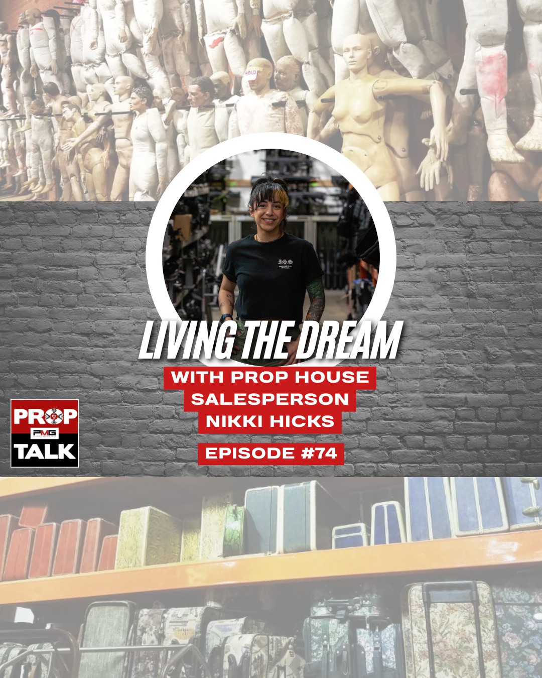 Brand new episode of Prop Talk out now! On this episode of Prop Talk, we sit down with prop house salesperson Nikki Hicks to explore her journey from movie fan to working at one of the most renowned prop houses in the world. Nikki shares how her passion for horror films opened the door to a career in the industry, and what it’s like supporting some of the top Property Masters in the business. From the fast-paced pressures of her day-to-day role to the satisfaction of pulling off the seemingly impossible, Nikki offers a behind-the-scenes look at the craft that keeps productions moving.
Guest:
Nikki Hicks - PMG Member & Prop House Salesperson
Hosts:
Scott Buckwald - PMG Member & Local 44 Property Master
Brad Elliott - PMG Board Member & Local 44 Property Master
#proptalk #proptalkpodcast #IATSE #prophouse #crewstories