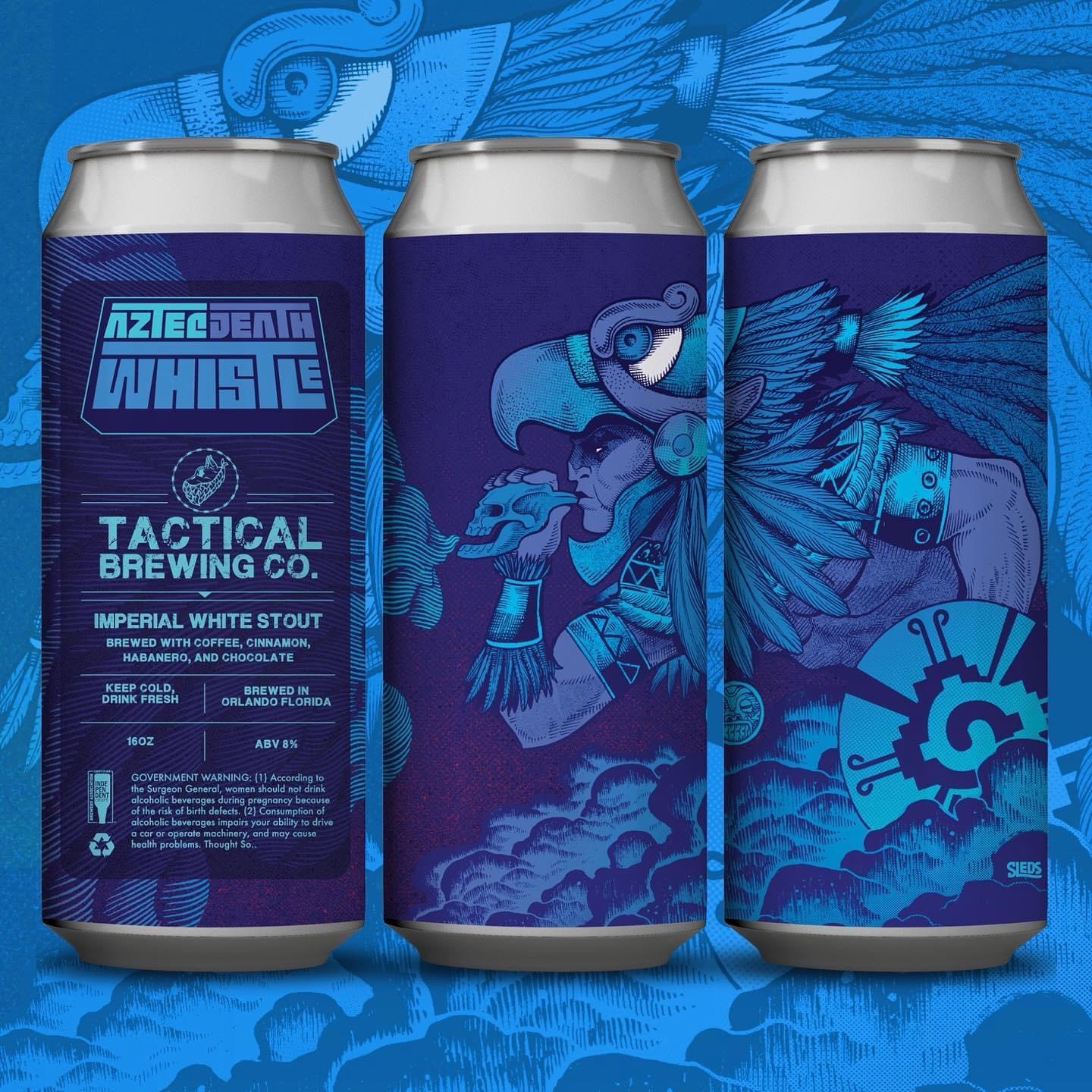 Aztec Death Whistle 💀🌶️
Not for the faint of heart…This Imperial White Stout is layered with rich chocolate, warming cinnamon, bold roasted coffee… and a fiery kick of habanero to keep things intensely delicious.
🔥 Drops May 1st
🍺 Available in cans + on draft
👇👇👇This week👇👇👇
🎶 Tue: Karaoke at 7:30
🧠 Wed:General Knowledge Trivia at 7. Dinner by @islandlifebbq 6-9
💨 Thu: Run Club at 6:30 (take off at 6). Dinner by @thepasskitchen 5-9. $1 off all beer for participants
☄️ Fri: Triple Beer release. Dinner by @overthebordertaqueria 5:30-9
#CraftBeer #OrlandoBeer #BeerRelease #DrinkLocal #TacticalBrewing