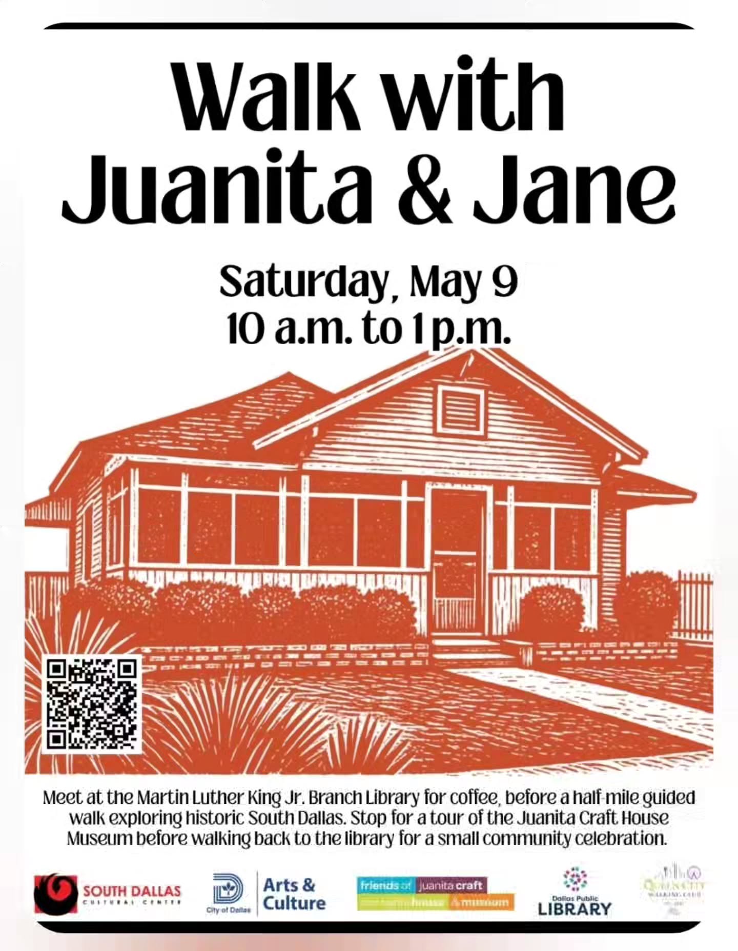 Come along with @friendsofjuanitacraft for a great walk and educational adventure! #walking #learning growing #SouthDallas