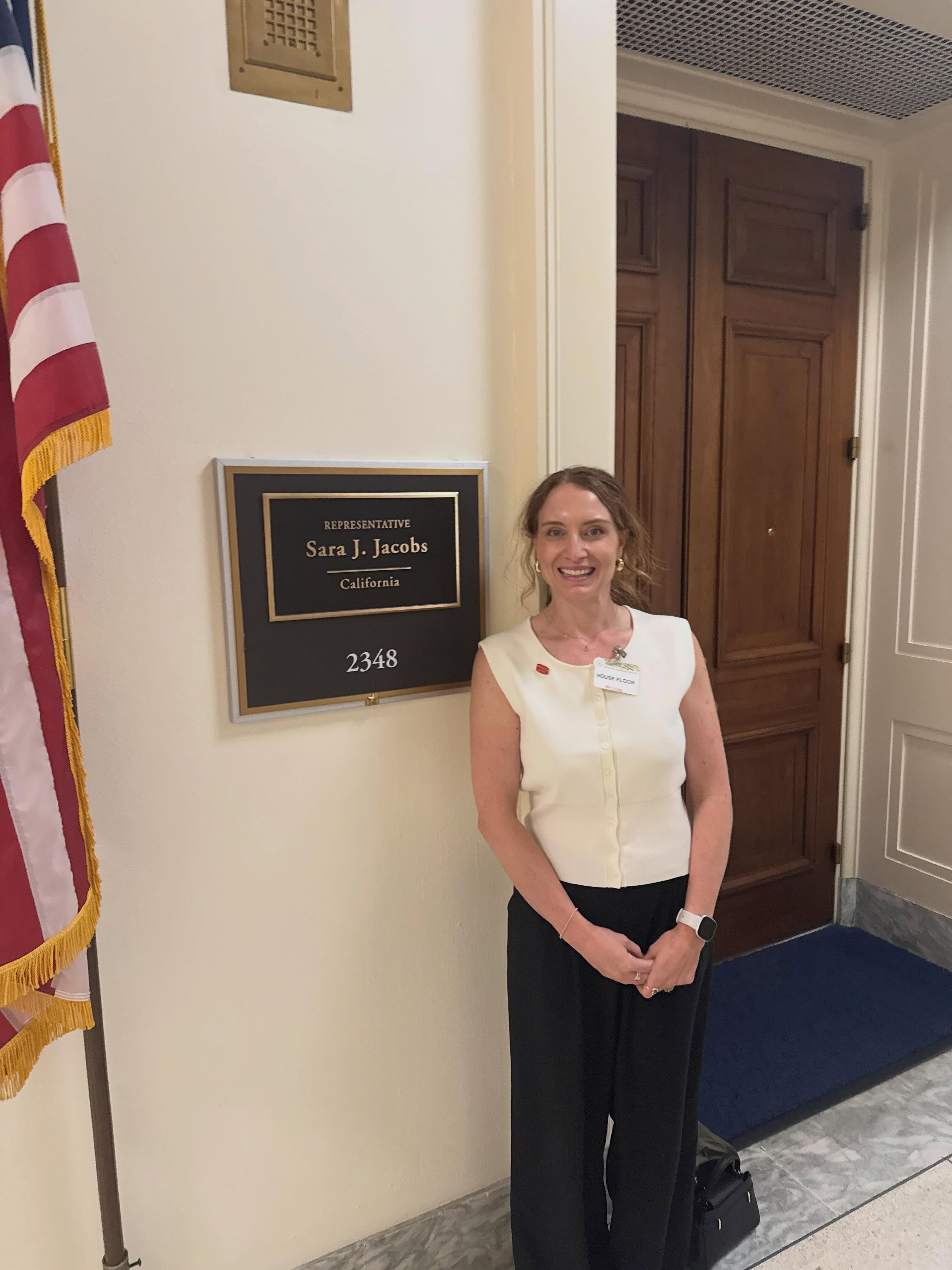 Our Executive Director, Taylor Bray, was honored to travel to Washington DC for @naphcc Legislative Day to advocate on behalf of San Diego to our local and state representatives about WOIA funding Reauthorization and Energy Choice Act. Thanks to the staff of Congresswoman @repsarajacobs for sitting with me. Looking forward to more conversations about what we are doing on the local level!