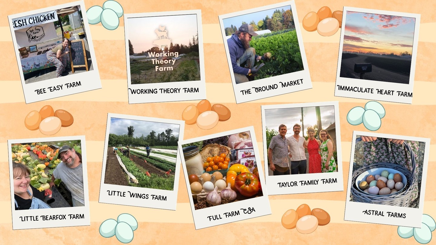 Egg prices have been unpredictable lately. If you’re looking for a more reliable option, egg CSAs offer a steady supply of high-quality eggs directly from local farms.
Farms offering egg CSAs or add-ons: @bee_easy_farmer, @workingtheoryfarm, @thegroundmarket.love, Immaculate Heart Farm, @littlebearfoxfarm,@littlewingseugene, @fullfarmcsa, @taylor_family_farm, and @xoxos_eggs_at_astral_farms.
Read more in our latest newsletter, link in bio.
#CSA #EggCSA #LocalFood #EatLocal #SupportLocalFarms #PNWCSA #OregonFarms #FarmFresh #KnowYourFarmer #FoodSystems
