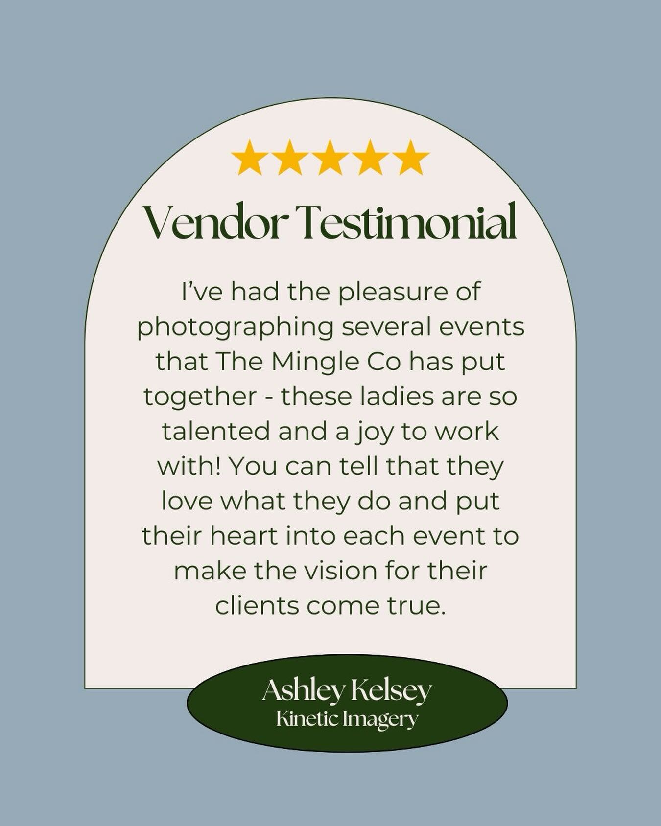 We’re always grateful for the incredible vendors we partner with to bring each vision to life. Today, we’re flipping the script—because hearing from the people behind the scenes means just as much as hearing from our lovely clients.
It takes a village, and we love ours! 🤍
Thank you @kinetic.imagery for this kind review! If you’ve worked with us before, we would love to hear from you. Link in bio to share the love!
#TheMingleCo #EventPlannerNWA #WomenInBusiness #SupportSmallBusiness #EventPlanningExperts