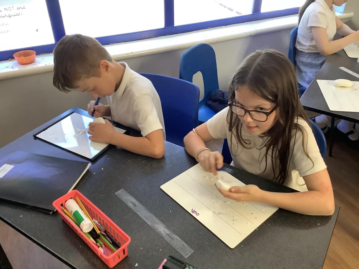 Fox class making sculptures in Art this afternoon!