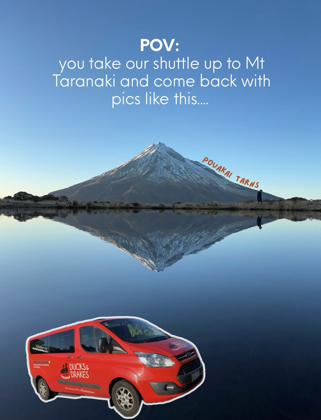 It’s really as simple as waking up, getting downstairs & hopping in the shuttle 🌄
Shoutout to @annaehlg for sharing your pics of your time in Taranaki <33