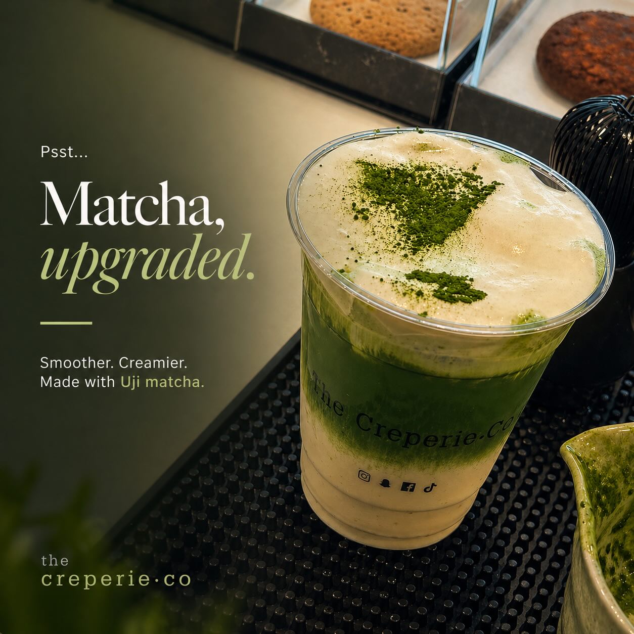 Psst… your matcha just got an upgrade. 🍵✨
We have sourced Authentic Matcha picked from the finest fields in Uji, Japan.
Pure finely milled Matcha smooth, vibrant, uncompromising tastes Creamier and Rich in flavour for that deep, mellow finish.
This isn’t your average matcha… this is The Creperie Co Matcha.
Come taste the difference.
#MatchaLovers #UjiMatcha #matchadrinks#matchamcr#denton
