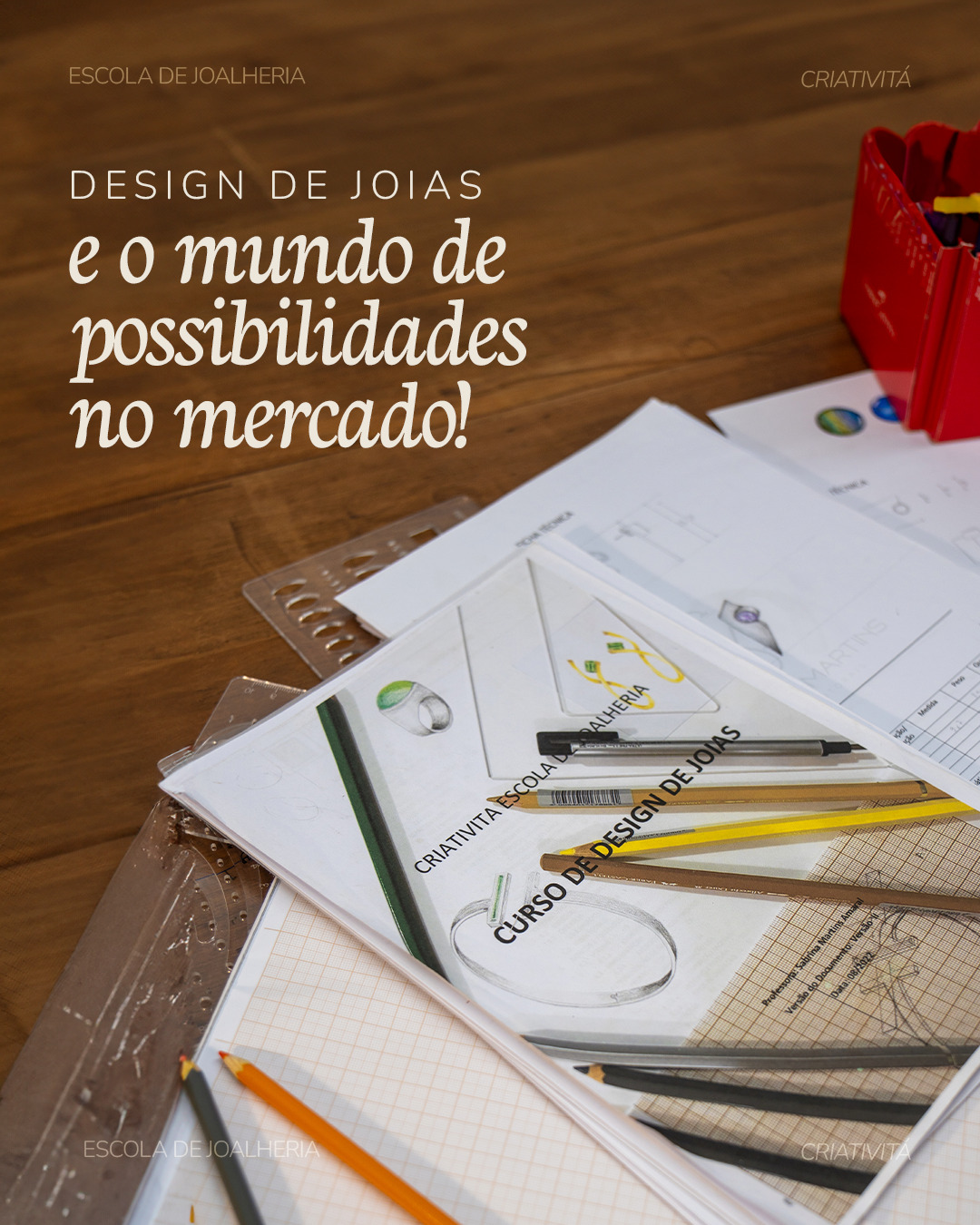 A joalheria é gigante e apaixonante justamente porque permite desenvolver a peça na bancada ou só criar todo o design e conceito dela. Dentro do design de joias existe um mundo enorme para explorar, decidir como e o que fazer, e para qual lado seu interesse e criatividade podem te levam.
Se você quiser conhecer essas chances, se inscreva no curso de Design de Joias e vem fazer parte!
.
#escoladejoalheria #cursodejoalheria #joalheriaartesanal #escoladejoalheriaportoalegre