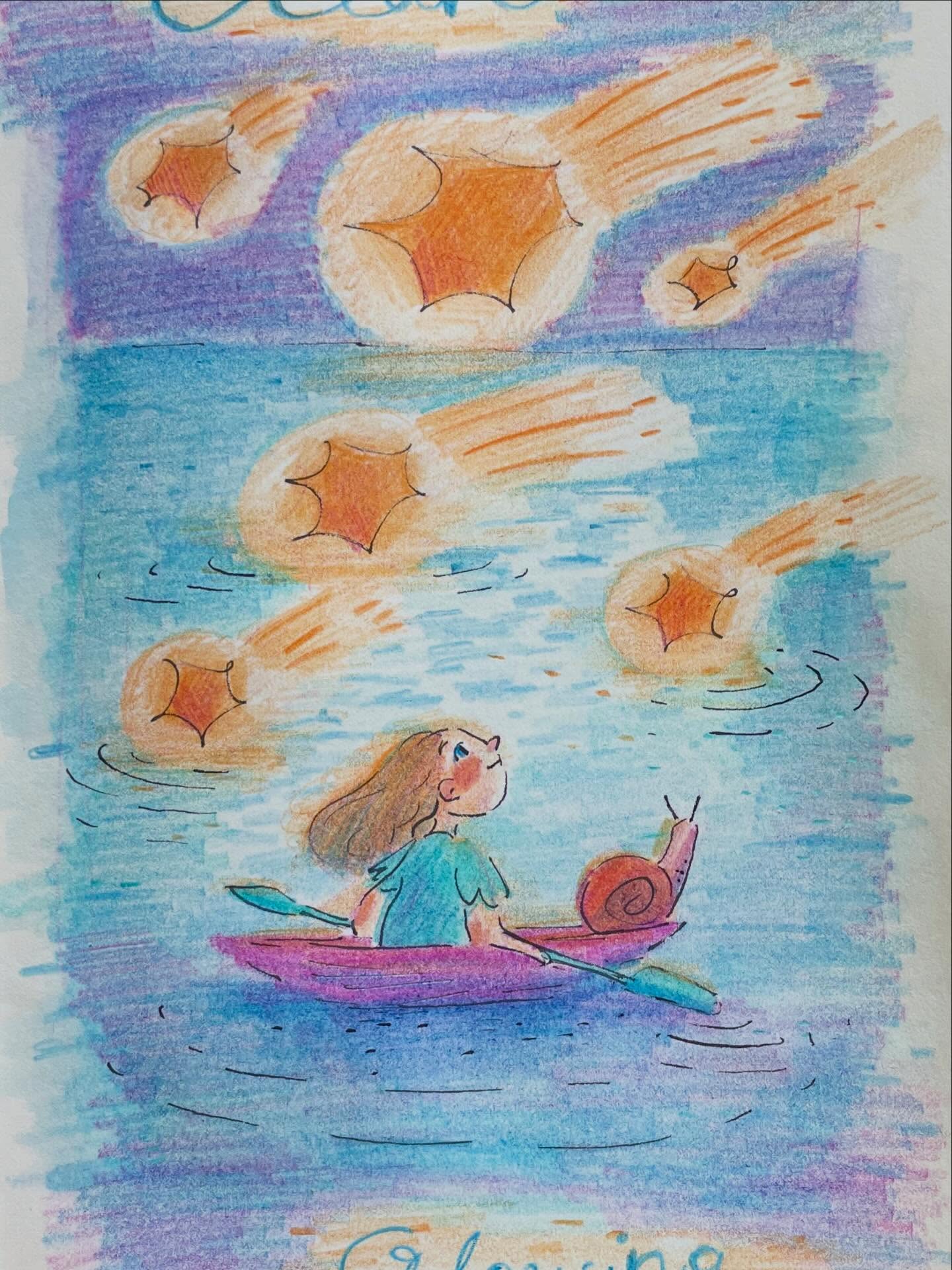 Ocean Glowing for @ourplanetweek 🌊✨🌊
I love that my sketchbook is filling with oceans and forests and falling stars. ✨⭐️💫
#opw26ocean
#ourplanetweek2026
#letsdrawthechange
#ourplanetweek