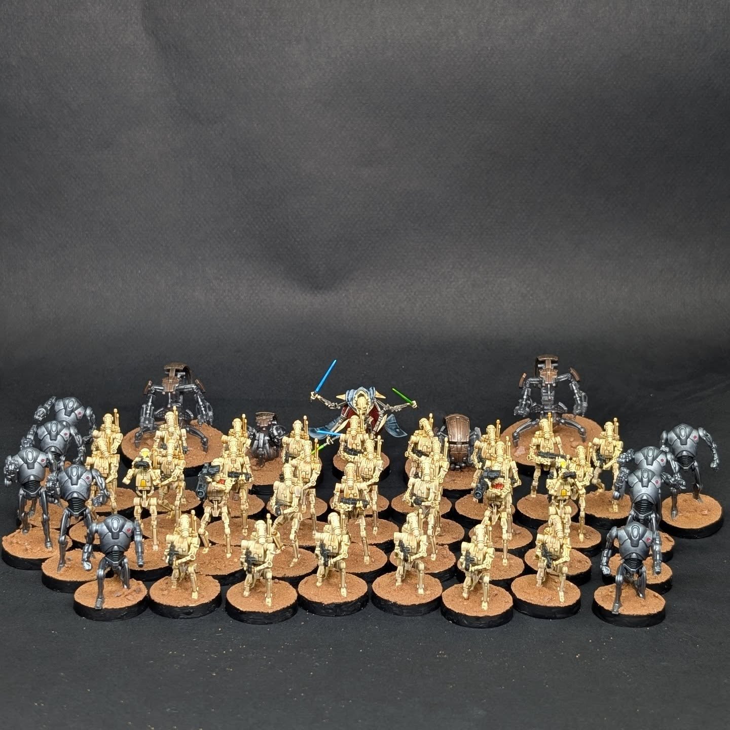 I have aptly finished off a big old robotic army, on the day we have associated with star wars and laser sticks. So here's my celebration of said day, congratulations one and all