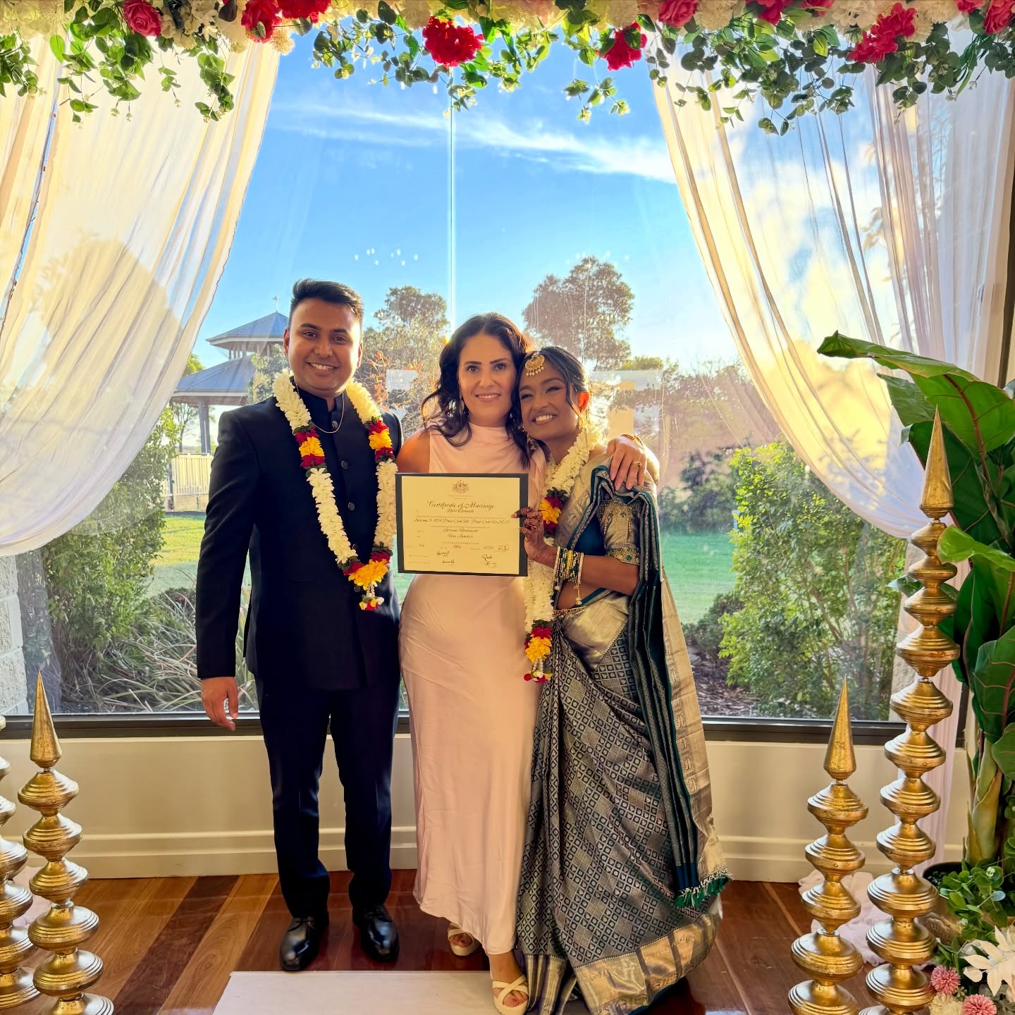 Just Married ❤️ Mintyy & Faiz
Mintyy and Faiz shared a beautiful civil ceremony surrounded by 100 of their closest family and friends. With Indian rituals woven throughout the ceremony, the whole day felt so meaningful and personal to them.
I loved all of the cultural inclusions and seeing the way they blended tradition with such a modern and heartfelt ceremony. Being able to help plan and be part of it all was very special 💕
Such a beautiful day for an amazing couple. Wishing Mintyy & Faiz a lifetime of love and happiness together. 💖
💒 @seasons5weddings
#celebrantmelbourne #melbournecelebrant #melbournewedding #melbourneindianwedding
