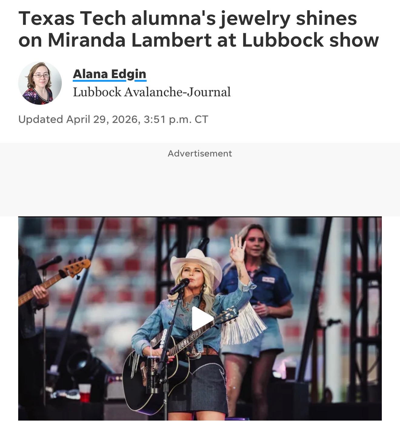 Thank you to @lubbockajmedia and @alanaedgin1 for the feature.
As a @texastech alumna and Kerrville native, this one means a great deal.
@ttualumniassoc @cftexashillcountry