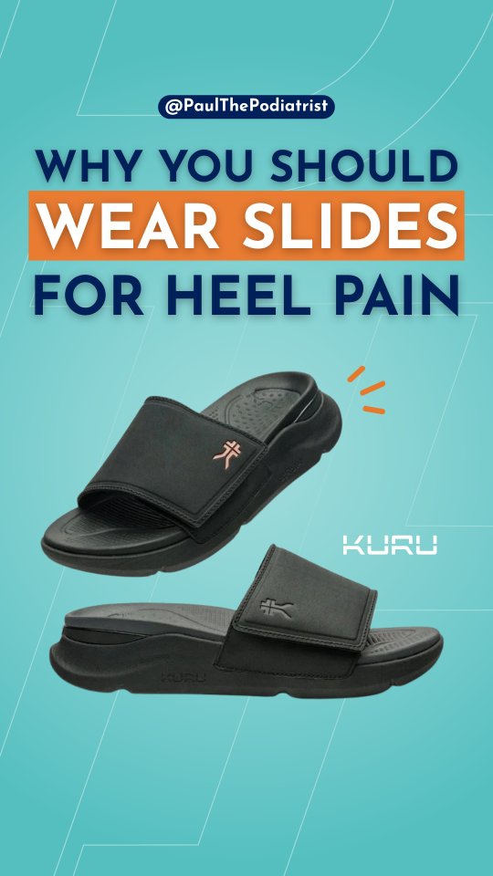 Wearing a slide at home is my #1 recommendation as soon as any patient comes to see me in clinic with plantar fasciitis. The one I am showing here is the @kurufootwear Moment
This slide has:
🫶 a high heel to toe drop
🫶 arch support
🫶 deep heel cup
🫶 slight rocker
I personally prefer slides to thongs as they are more attached to the foot.
Which slide are you using for your foot pain recovery?