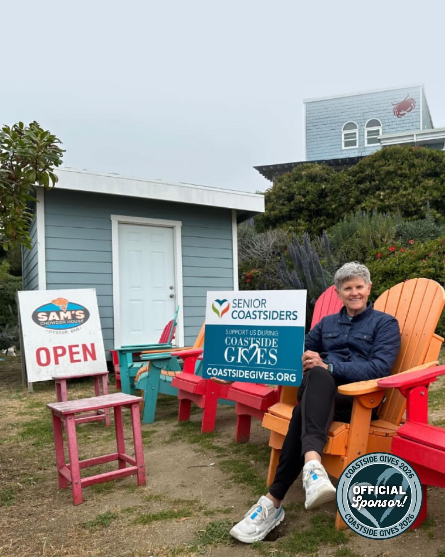 Thank you so much to local sponsor @samschowderhouse for supporting Coastside Gives! If you want to try to best local seafood, with indoor or outdoor seating, and an epic view of the harbor, then you’ve gotta check out Sam’s! 🦞