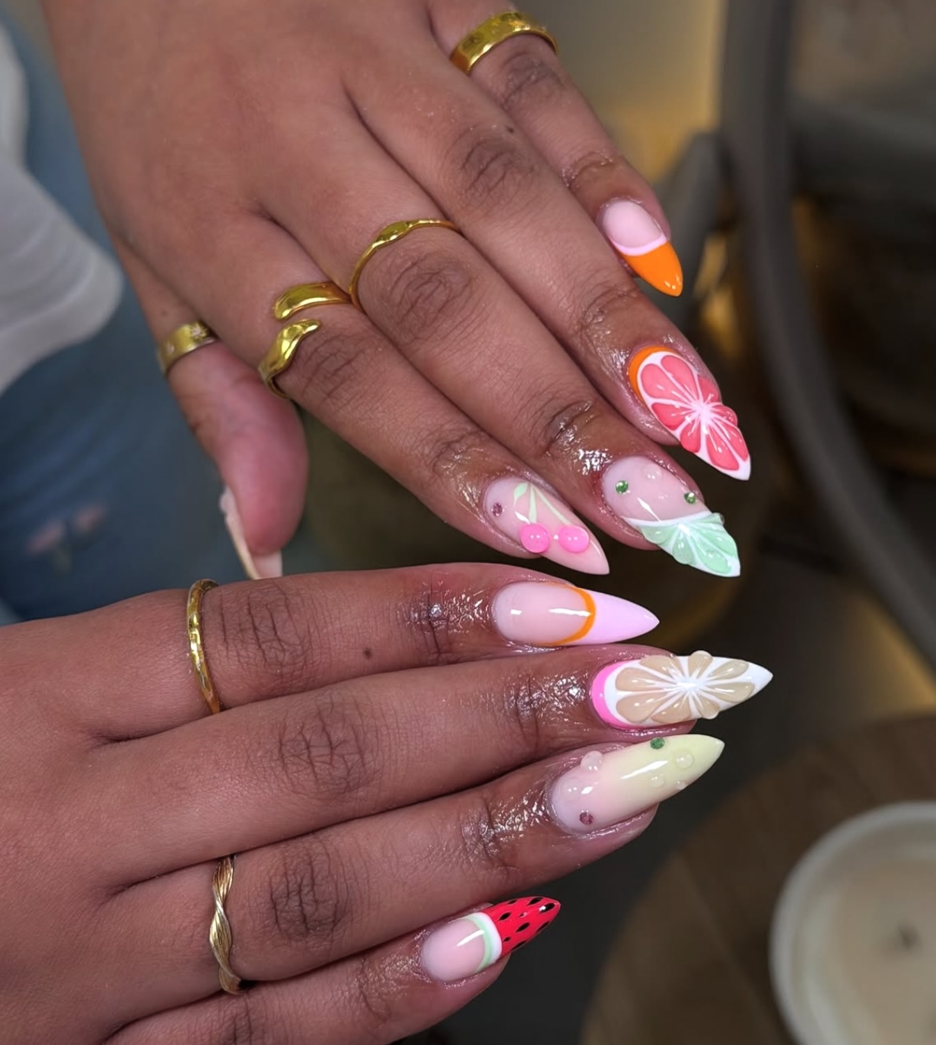 Did someone say summer? 🍊🍋🍉
These juicy nails are good enough to eat! @nailsbymarth_ slaying the summer sets already with our gels in
Pumpkin pie
You dancer
Appletini
Little blossom
Peely wally
Black puddin
#3dnails #sᴜᴍᴍᴇʀɴᴀɪʟs #holidaynails #fruitynails #paintmepretty
