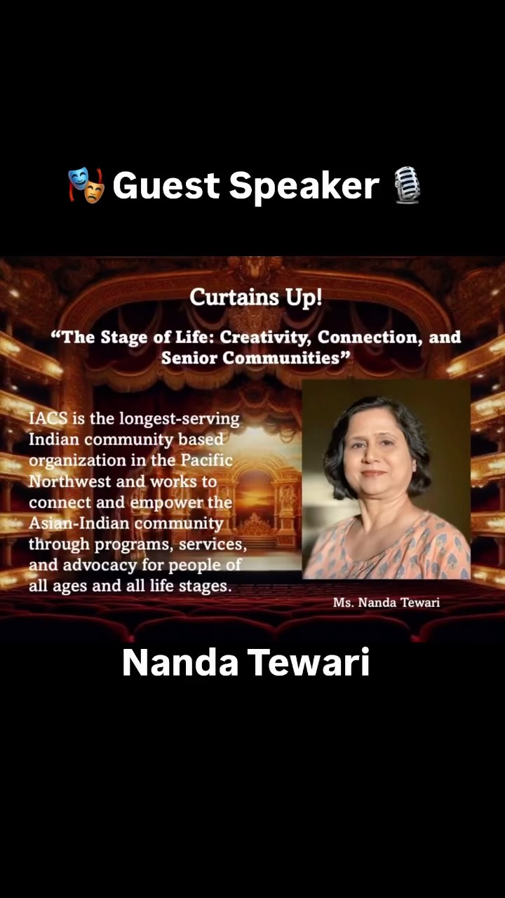 🎭✨ Guest Spotlight: ✨🎭
🎙️We’re honored to welcome Ms. Nanda Tewari, Senior Services Coordinator at Indian American Community Services, to Curtains Up!
In this episode, we explore the powerful intersection of theater, culture, and senior wellness, and how creative expression can build connection, preserve identity, and uplift communities across generations.
From storytelling traditions to community engagement, Ms. Tewari shares meaningful insights into how the arts continue to shape lives beyond the stage.
She works directly with seniors in the community, and this episode dives into something really powerful: how theater and storytelling can bring people together across generations. We talk about memory, connection, and how something as simple as performance can have a huge impact on someone’s life.
Tune in now to hear how theater becomes a bridge between past and the future!
Episode streaming on Spotify 🎙️
Link in Bio 🎤
@iacs_wa
#PerformingArts
#Theatre
#Drama
#Seniorwellness
#ArtsForWellbeing
