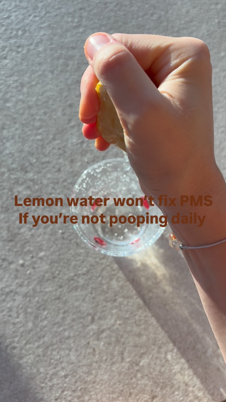 Estrogen is your Beyoncé hormone. 👑
Follicular phase and ovulation? She’s running the show. You feel confident, social, magnetic, switched on, creative. You want to be around people. You want to build things.
But after ovulation → estrogen is meant to be cleared. Packaged up and escorted out. And your body has a whole system to do it 👀
Liver → bile → gut → bowels. That’s the exit route.
If any of those are backed up: constipation, under-fuelling, stress, poor sleep, not enough food → estrogen doesn’t leave fully.
☐ Bloating
☐ Breast tenderness.
☐ Mood shifts.
☐ Cramps.
☐ The “why am I like this this week” spiral.
This is a clearance problem. Not a personal flaw.
Before you add another detox ritual, check the actual exits:
1️⃣ Poop daily. Fibre, water, minerals, movement, enough food.
2️⃣ Protein at breakfast. Supports your liver and steadies your blood sugar.
3️⃣ Lower the stress load. Walks,earlier bedtime, less phone before sleep, fewer stimulants.
Lemon water is good. But estrogen detox is not a drink. It’s a body process 🍋
When your body has what it needs to clear estrogen: your luteal phase can actually feel like you again.
Save this. And if you want to go deeper — DM me for personalized Hormonal Health support 🤍
#hormonalhealth #biohacking #energy