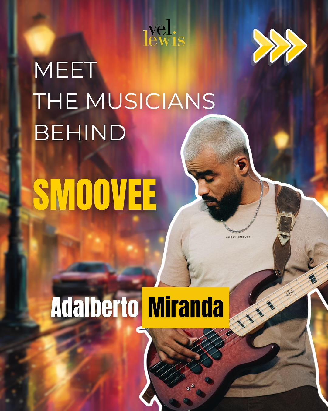 Meet Adalberto Miranda, the bassist behind “Smoovee” 🎶
Out May 22 on all digital platforms. Pre-save now.
Follow Vel Lewis Music for more!
#VelLewisMusic #Smoovee #jazz #hammondorgan #hamfam #organ #music #newsingle #adalbertomiranda #bass #presave #youtube #spotify #applemusic #amazonmusic