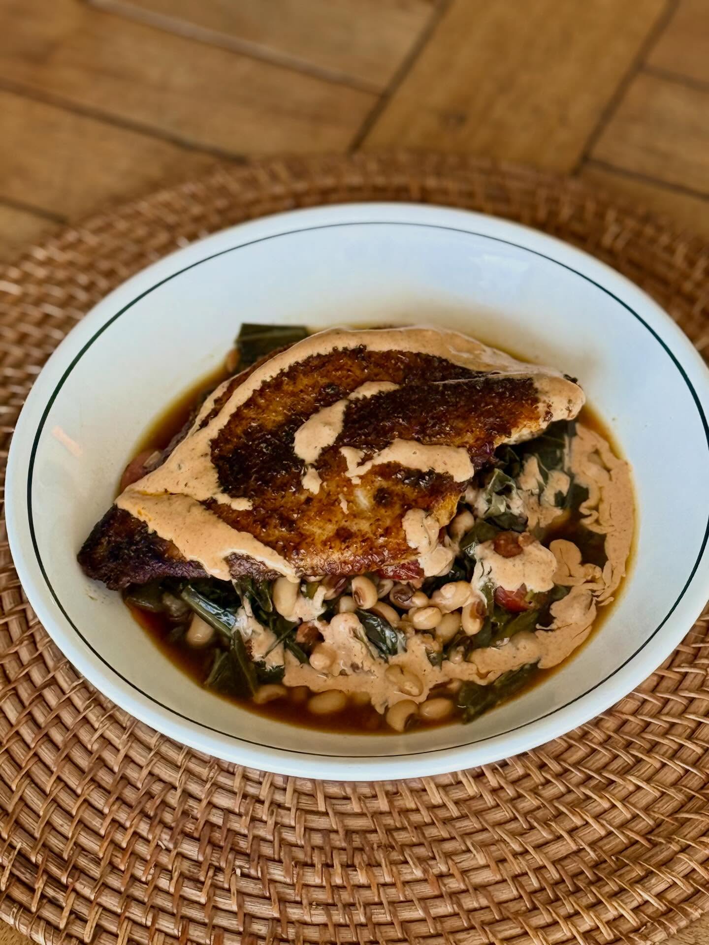 There’s something magical about a plate that hits every note—smoky, spicy, savory, with just the right touch of tang. ✨
This Blackened Catfish with Hoppin’ John & Comeback Sauce is one of those meals that feels both comforting and a little celebratory. Crispy-edged, tender fish, smoky beans, and that cool, creamy sauce to bring it all together.
It’s the kind of dinner that looks like you planned ahead… even if you didn’t.
Save this for your next weeknight dinner or weekend gathering.
#NourishingForFlourishing #HoppinJohn #SouthernCooking #BlackenedCatfish #comfortfoodelevated