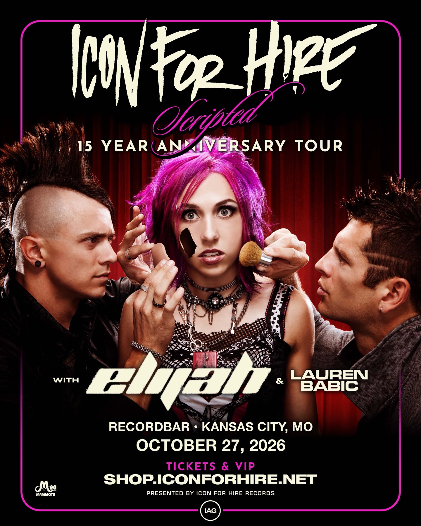 Just Announced: @iconforhire at @recordbar on October 27th!
Tickets are on sale Friday at 10am on Ticketmaster.