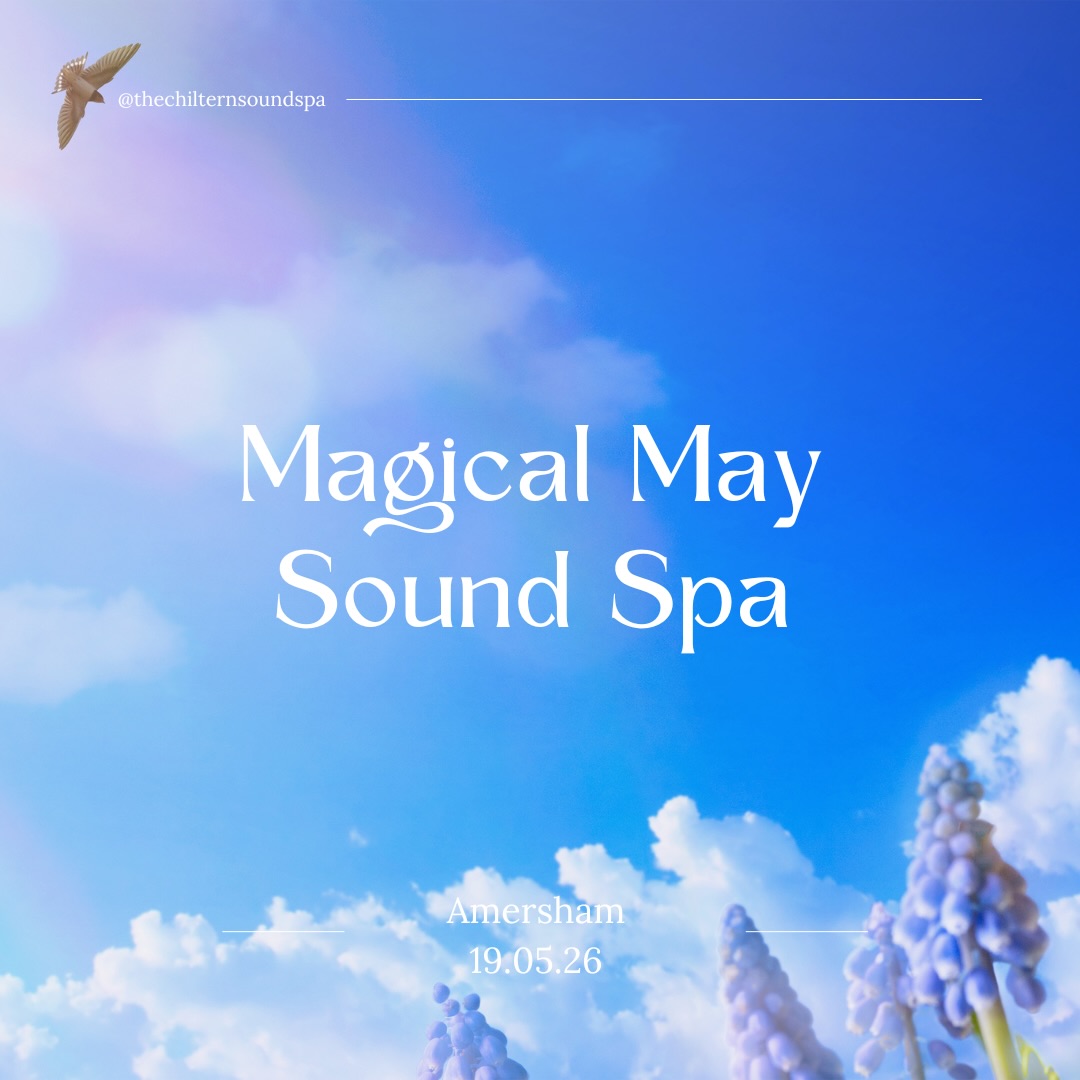 Let the sounds wash over you as we breathe in the full, blooming energy of May, playful, alive, and quietly extraordinary. A chance to pause, to soften, and to remember how good it feels to simply be.
Magical May Sound Spa
Tue 19 May | 7.30-9.00
Amersham Free Church
Book tickets via link in bio 🌼💗🌸
“The world is full of magical things, patiently waiting for our senses to grow sharper.” — W.B. Yeats
#amersham #thechilterns #soundmeditation