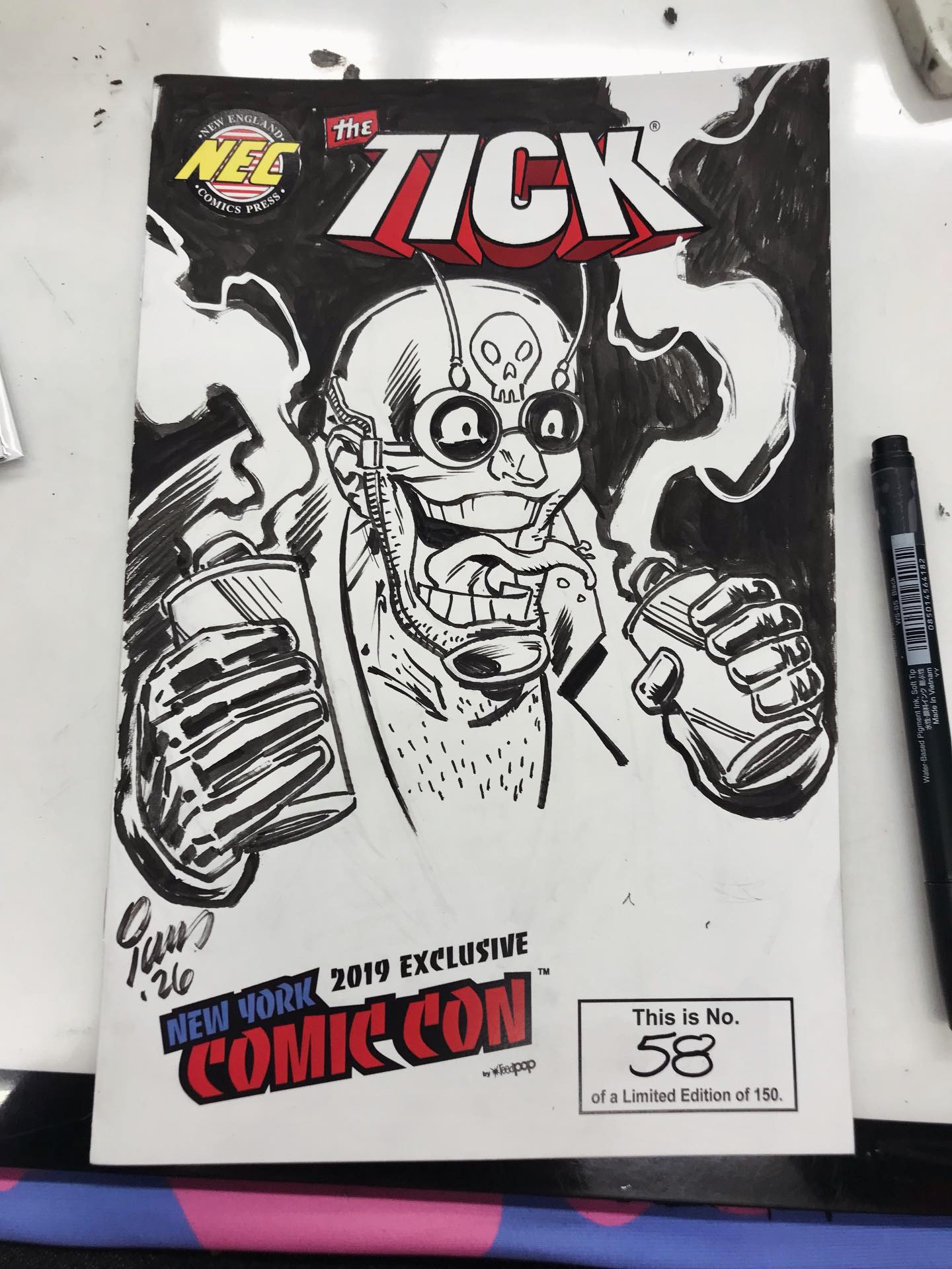 Thank you to @newenglandcomics and everyone that came out for Free Comic Book Day! Here are some of my favorites sketches from the day. I always get asked for different characters on FCBD and this year was no exception. #comics #comicart #comicartist