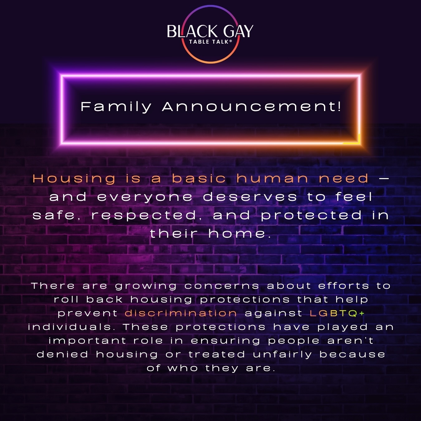 🏠 Everyone deserves a safe place to call home — no exceptions.
As conversations around housing protections continue, staying informed is more important than ever. Organizations like the National Fair Housing Alliance and the Human Rights Campaign are actively tracking changes and fighting to ensure fair access to housing for all. 🌈
Your voice, your awareness, and your community matter. Follow trusted sources, share accurate information, and support efforts that protect equal housing rights.
✨ Knowledge is power. Community is protection.
#FairHousing #HousingRights #LGBTQ #Equality #Community StayInformed
@natiinalfairhousingalliance @humanrightscampain