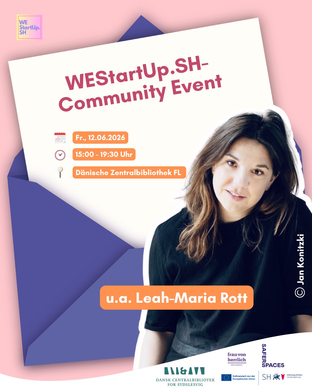 ✨ Speakerin Announcement ✨
Die nächsten Speakerinnen für unser Community Event zum Thema „Ups’n Downs in Sports x Startup“ stehen fest – und heute stellen wir euch Leah-Maria vor! 💫
Leah-Maria Rott ist Geschäftsführerin der saferspaces GmbH und setzt sich mit ihrer Arbeit dafür ein, Sicherheit in verschiedensten Kontexten zugänglich zu machen – ob auf Veranstaltungen, in Städten oder innerhalb von Organisationen. Saferspaces deckt dabei ein breites Spektrum ab: von Übergriffen und Diskriminierung über Gewalt und Eskalationen bis hin zu medizinischen Notfällen, Krisensituationen, verlorenen Angehörigen und Barrierefreiheit.
In ihrer Arbeit – und auch bei uns im Event – geht es darum, Sicherheitskonzepte weiterzudenken und Betroffenen mehr Sichtbarkeit und eine stärkere Stimme zu geben. Ein Thema, das lange zu wenig Raum hatte und jetzt endlich breiter diskutiert wird.
Wir freuen uns sehr, dass Leah-Maria Teil unseres Abschlussevents ist und ihre Perspektive mit uns teilt.
📅 12. Juni 2026, 15:00–19:30 Uhr
📍 Flensburg, Dänische Zentralbibliothek
Weitere Speakerinnen und Themen werden in den nächsten Tagen vorgestellt… stay tuned! 👀
🎟️ Tickets? Ihr bekommt euer kostenfreies Ticket unter dem Link in unserer Bio.