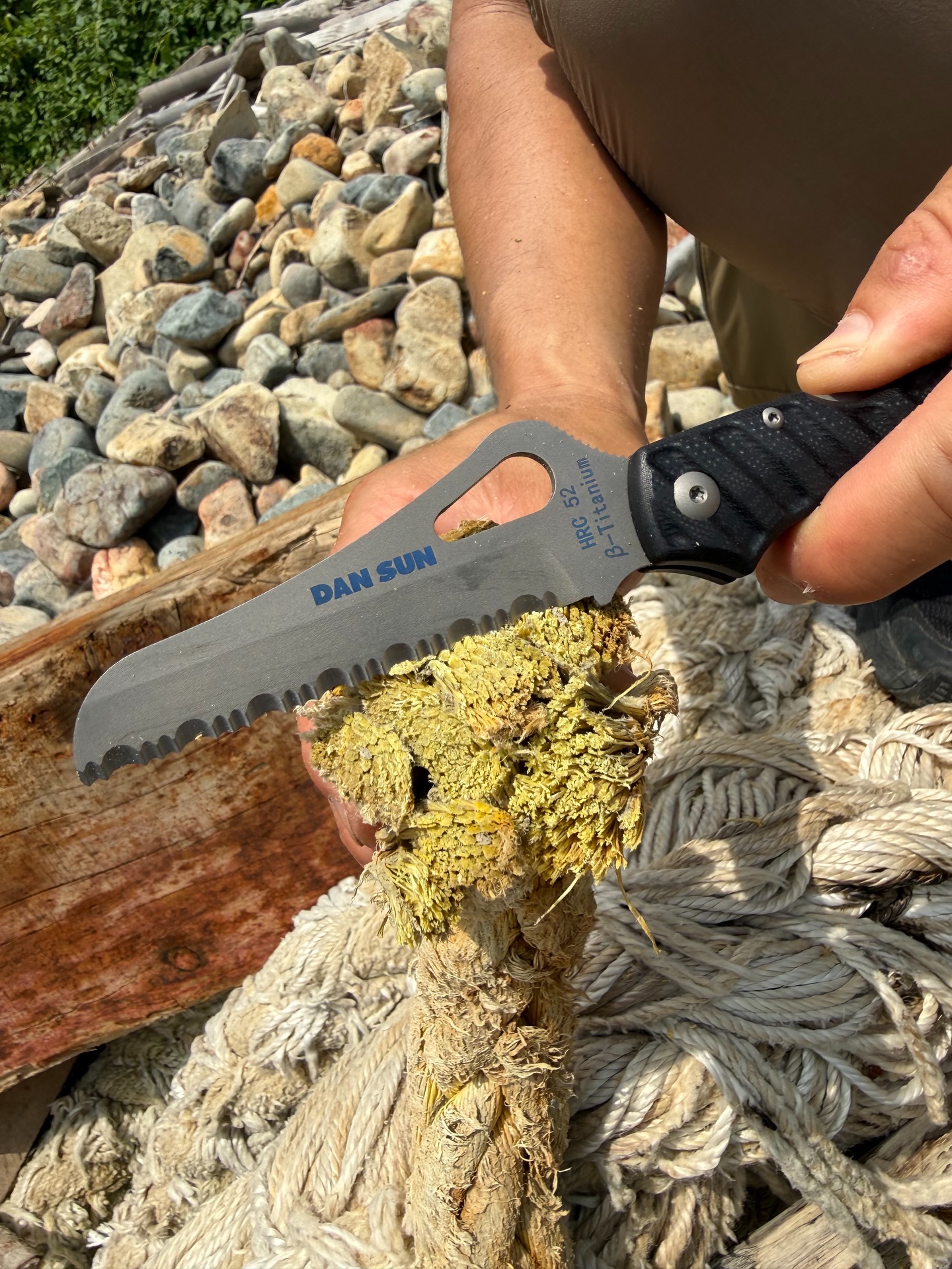 We took our beta-titanium rope cutter to @ghostdivinghk events where we needed to break down giant rope. How did we do?