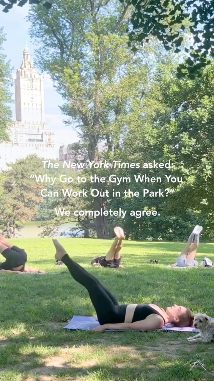 Yesterday, @nytimes asked: Why Go to the Gym When You Can Workout in the Park?
Vitamin D. Better mood. Nervous system reset. The calming effect of nature’s fractal patterns. Movement that feels good in fresh air.
That’s exactly why we created Central Park Pilates.
Join us for class under the trees 🌿
Book at the link in bio.
#centralparkpilates #nycpilates #outdoorworkout #centralpark #pilatesnyc nycwellness movementoutdoors