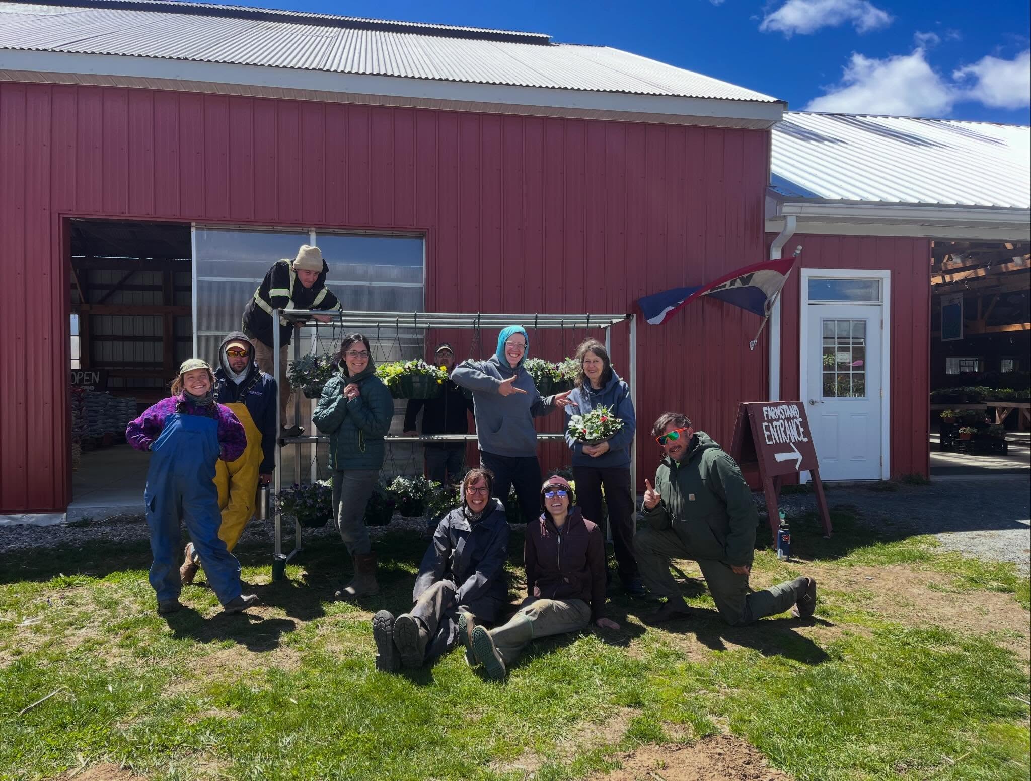 Happy May Day from the crew! The stand is blooming and ready for spring 🌼