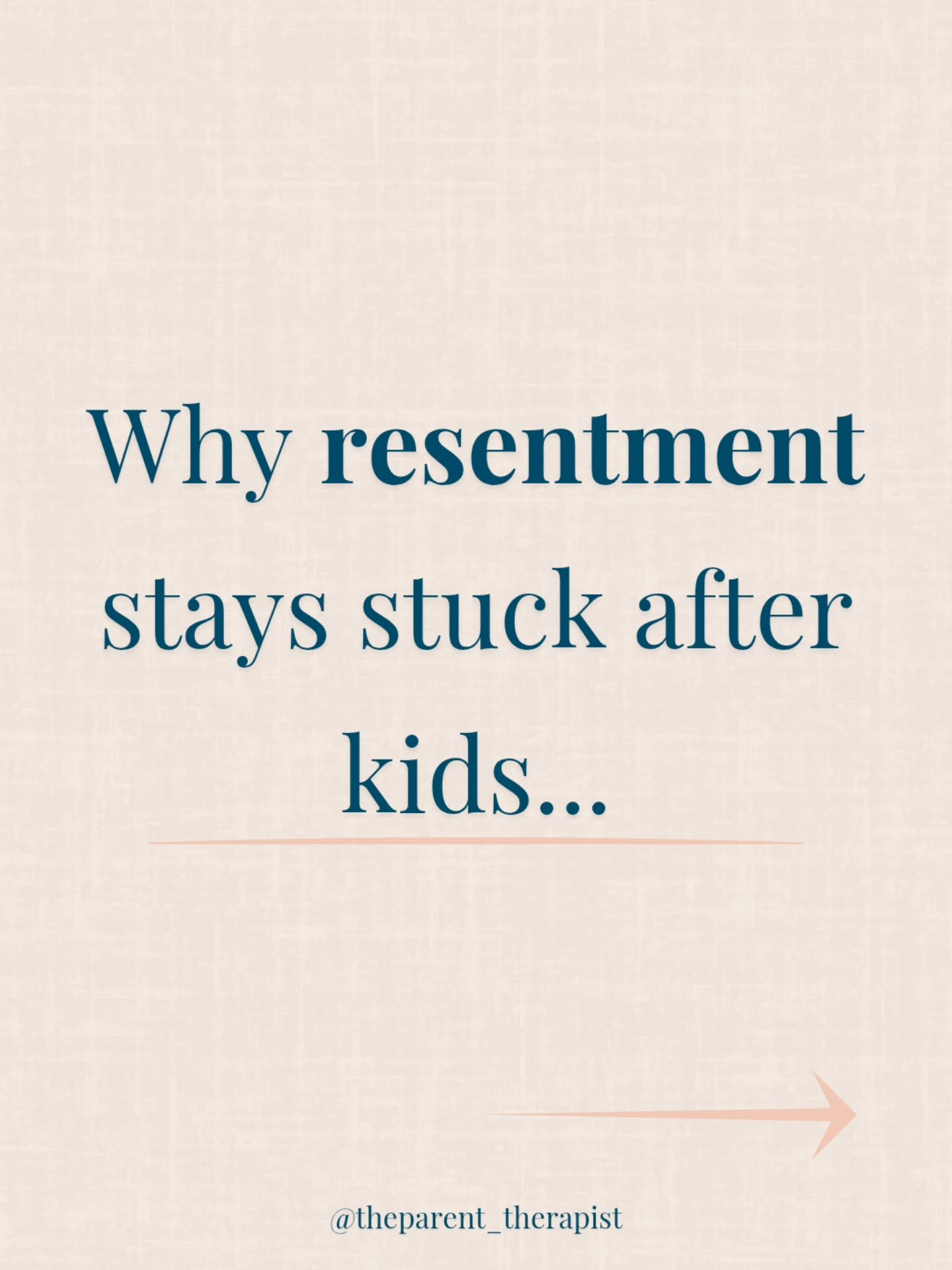 Parenting is so full of different resentments, different pressures and it's so easy for all those things to end up being directed towards our partners.
It's not that our partners are perfect.
But maybe, just maybe, it's not only them.