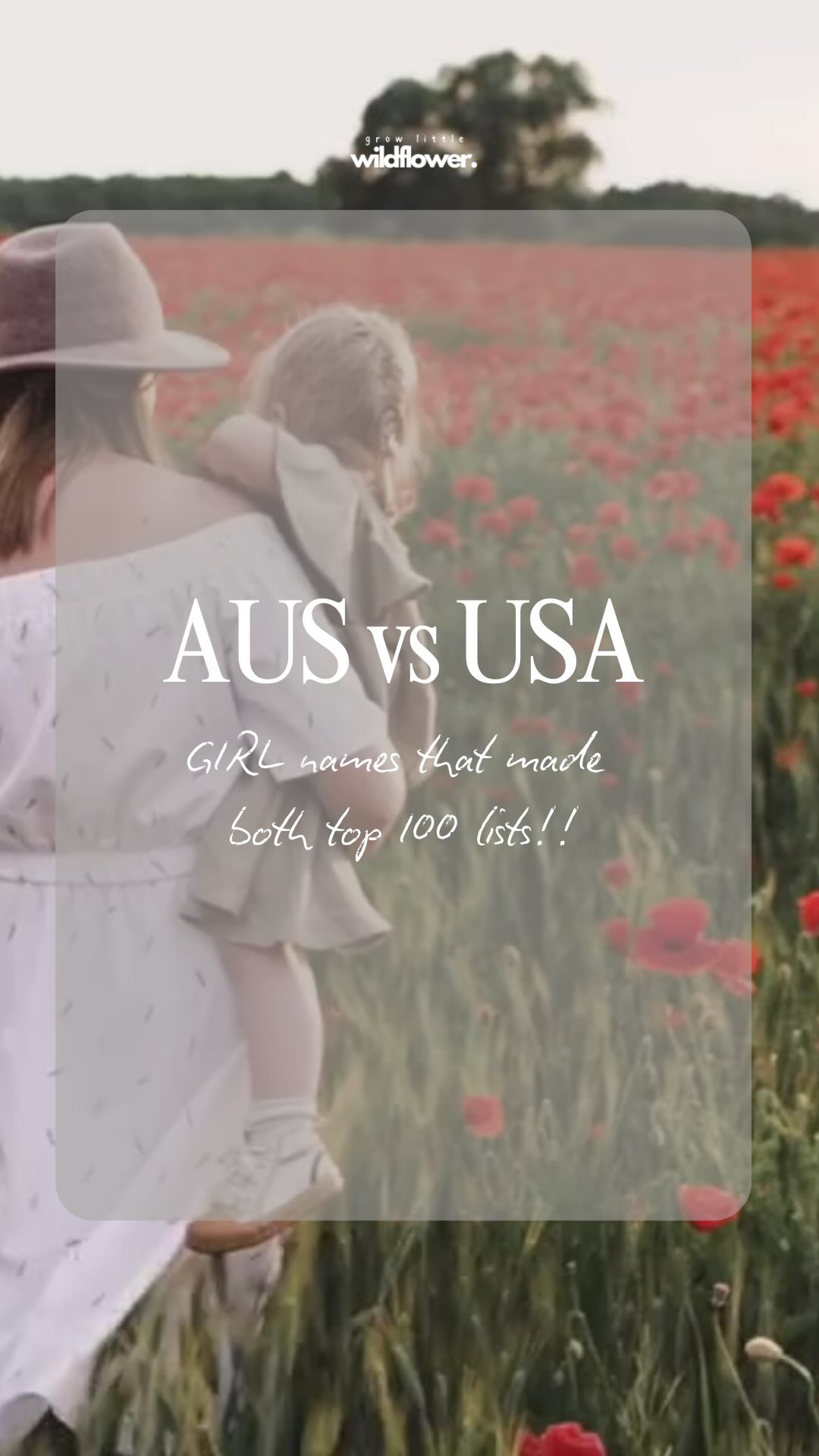 The GIRL names we both love from A-Z🥹
🇦🇺 🇺🇸
Taking a look back at the girl names that made both the Australian top 100 AND the USA top 100 in 2024!! Such a beautiful selection of names!
Sofia, Sophie and Sophia really are so loved 💝
I can’t wait to compile this collection again when we have the newest name data 👀
#growlittlewildflower