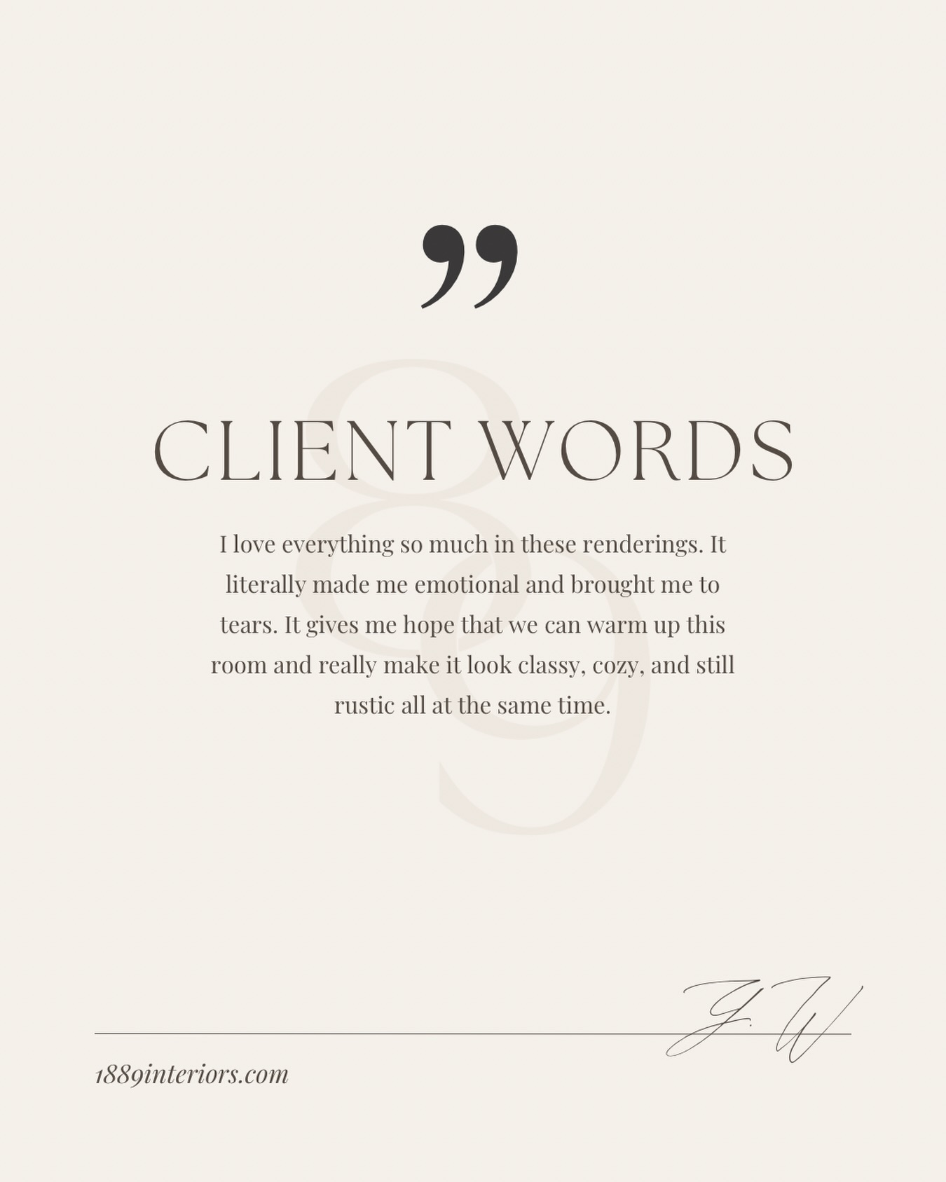There is nothing more meaningful than knowing a design made someone feel seen, hopeful, and emotional in the best way. 🤍 Creating homes that tell your story and feel like you has always been the heart behind what we do.
#1889interiors | #clientlove #heartofhome #interiordesign #meaningfuldesign