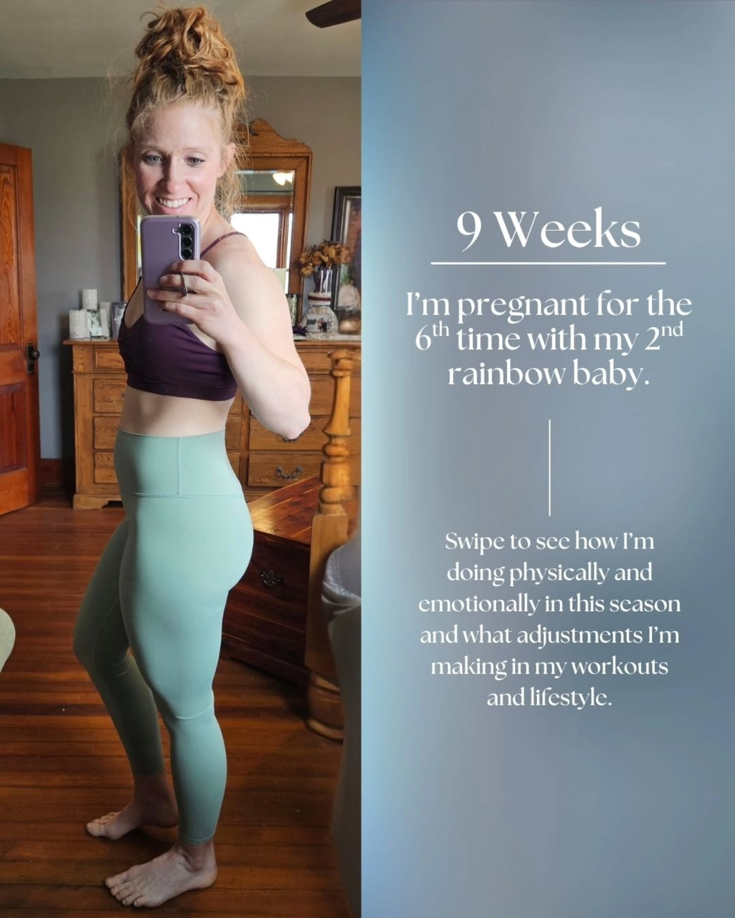 Every Friday for as long as this pregnancy blesses me, I'll be sharing a bump update and how I'm doing physically and emotionally and what adjustments I'm making within my workouts and lifestyle to accommodate my symptoms and prepare for birth.
It's always been important to share what navigating pregnancy after loss is like for me to help others feel not so alone.
I also love sharing how I support my pregnancy self and alleviate aches and pains while also preparing my body for birth.
My last 2 pregnancies have been unmedicated, natural, physiological births and I plan to do the same for this baby.
If you want to see what I'm doing within my workouts, my stories is going to be the best place to follow along as I'm always posting a few exercises most times when I workout.
Thanks for following along and don't hesitate to reach out with questions along the way.
Be Resilient Mama!
#rainbowpregnancy #ivfpregnancy #pregnancyafterloss #fitpregnancyjourney #fitpregnancy