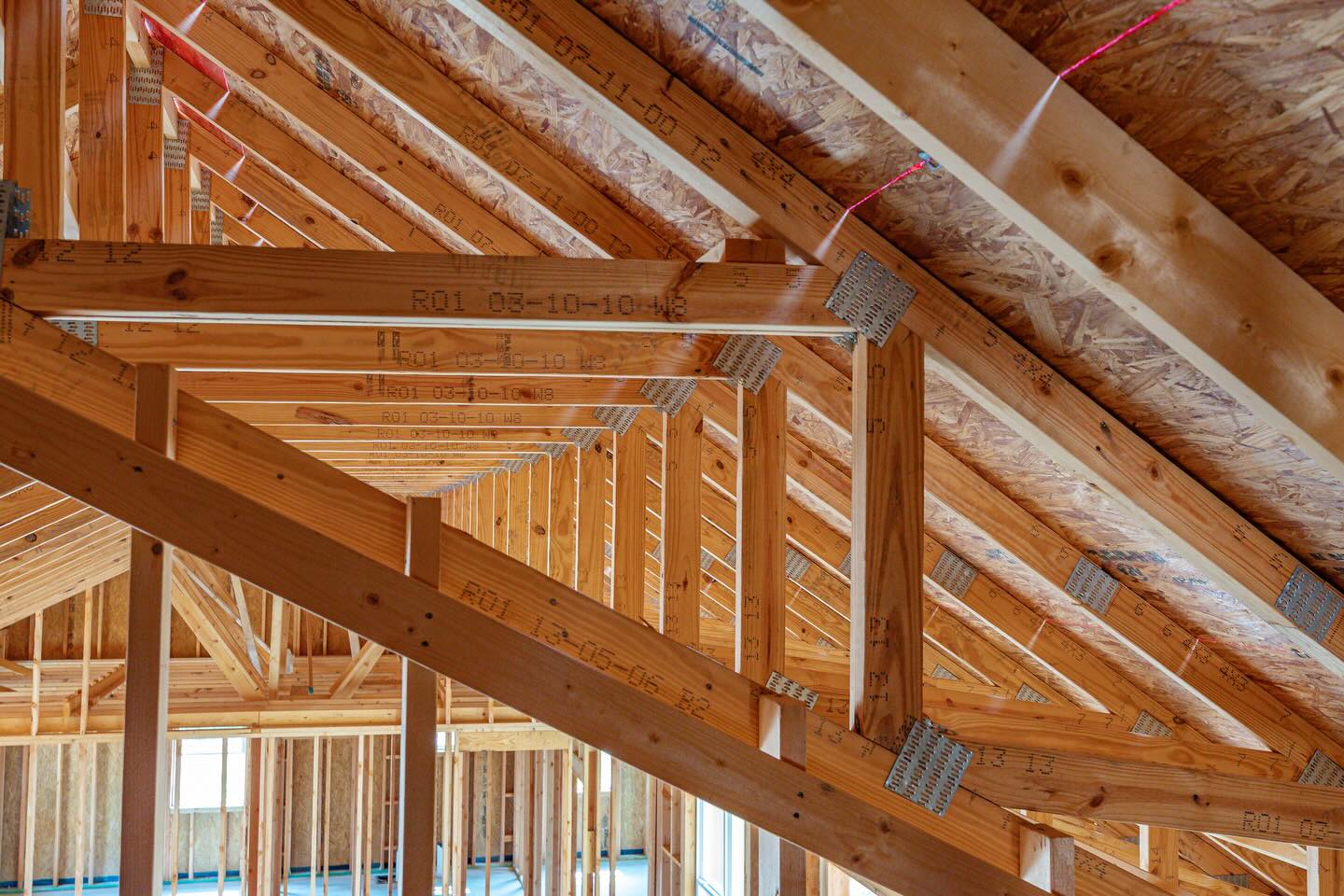 Truss roof over the great room at this job. Thank you @ Bill Nikoli for having us on your job.