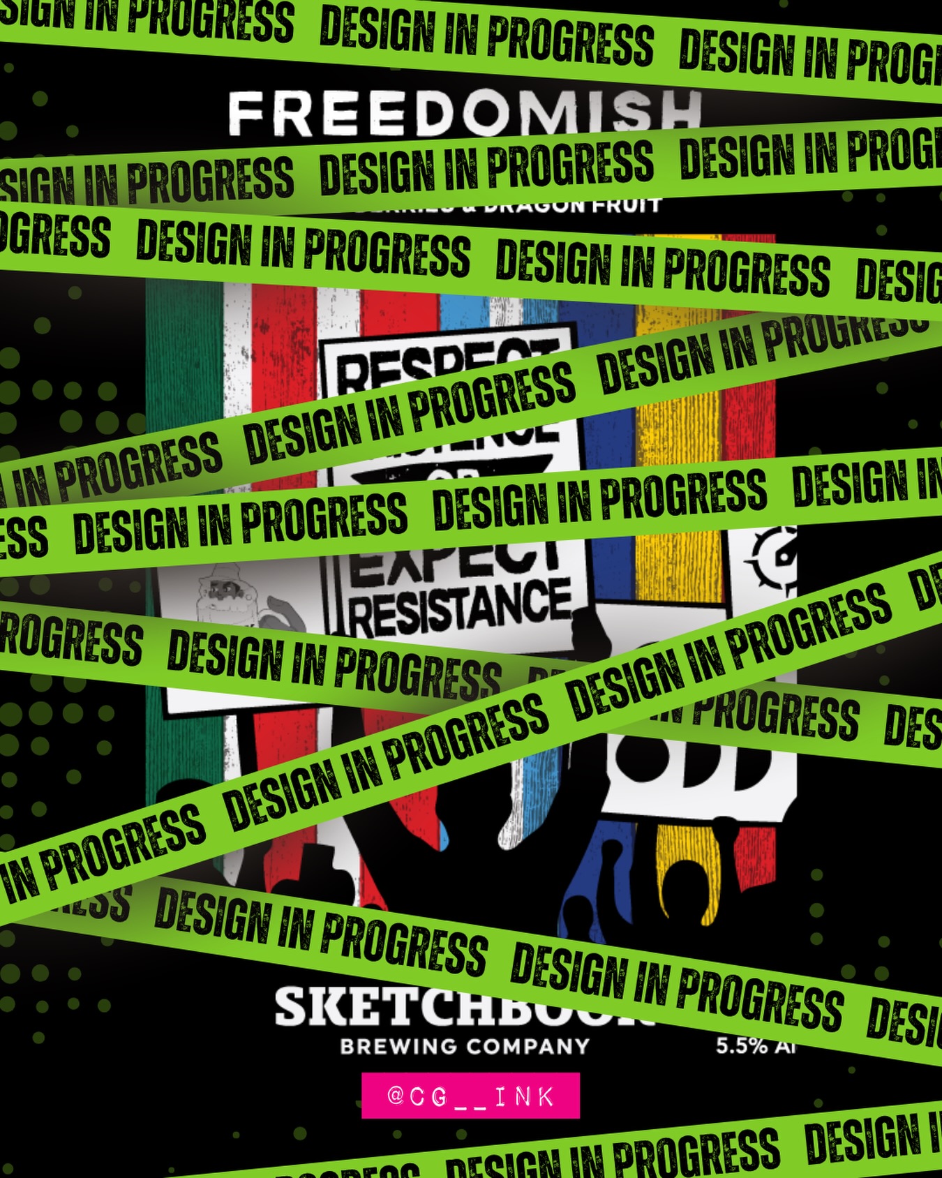 Round two with @sketchbookbrewing 🍻
Designing a craft beer label has been on my bucket list since I started CG Ink. Getting to do it once felt unreal. Getting the call to do it again? That’s the kind of thing that makes you sit back in your chair for a second.
This one’s for their yearly FREEDOMISH beer. Currently brewing, but here’s a peek at where it’s at so far.
#DesignInProgress #CraftBeerDesign #SketchbookBrewing #CGInk #NoAIArt