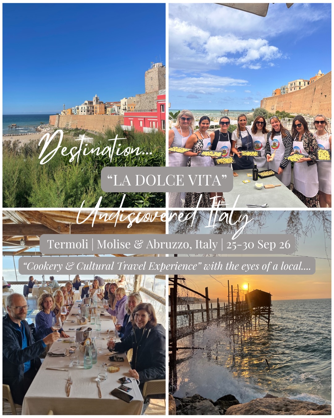 This is personal ❤️
La Dolce Vita isn’t just a trip I put together…
It’s a feeling I didn’t want to lose.
The Italy I know isn’t rushed. It’s not crowded.
It’s slow mornings, shared tables, home-cooked food, and moments that actually mean something.
And I realised… so many people never get to experience that side of Italy.
So I created this unique experience for you!
A small, intimate experience in my beautiful, unspoiled homeland Molise & Abruzzo - Six days of cooking, exploring, eating, and living like a local. And I’ll be your host throughout it all.
✨ 25–30 September 2026
✨ Small group (8–10 people)
✨ Limited spaces remaining
If you’ve been craving something deeper than just a holiday… this might be it 🇮🇹
DM me “ITALY” for the full itinerary ♥️
#italy #slowliving #travelitaly #molise #abruzzo