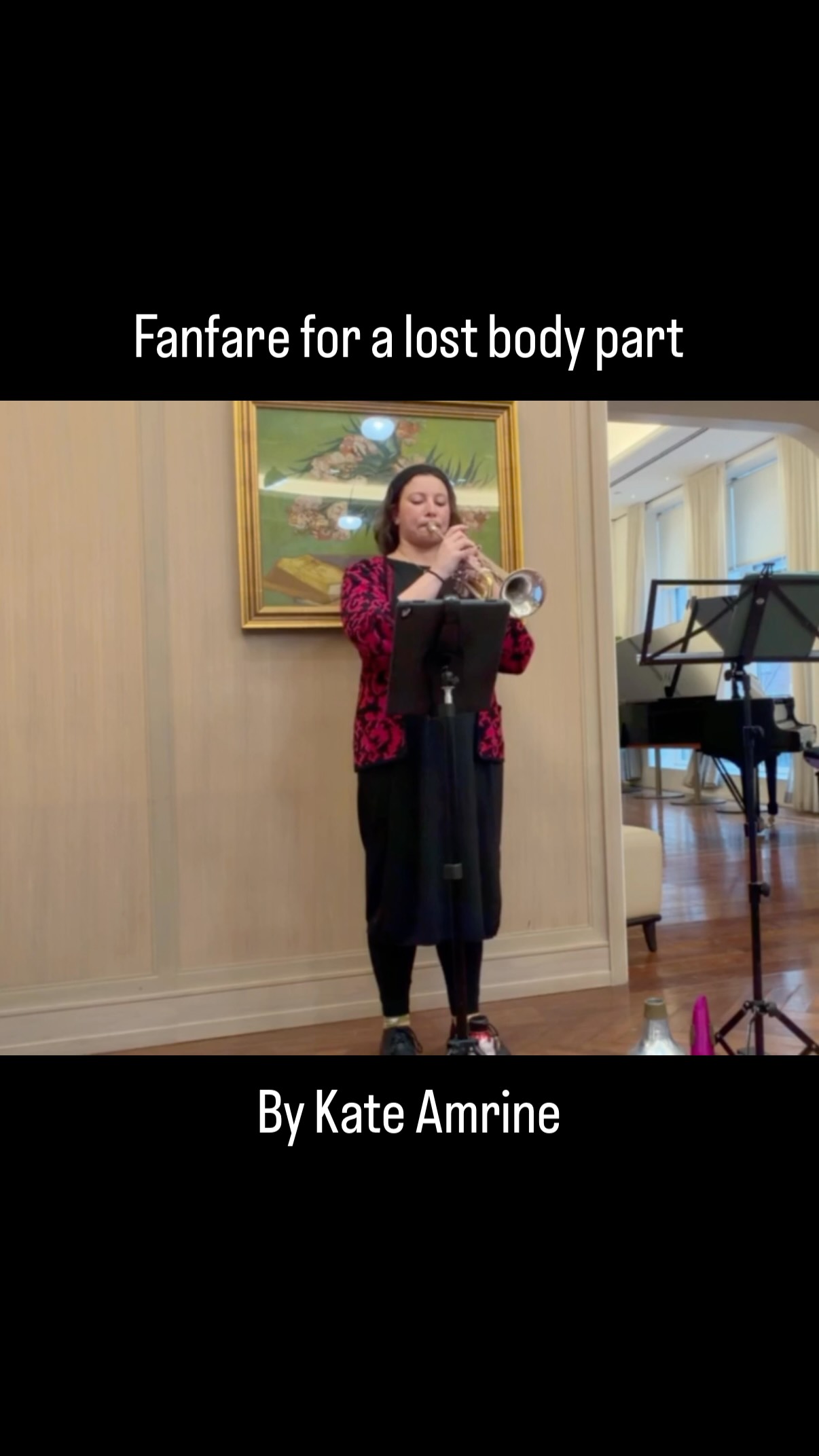 So excited to announce I have officially graduated from PT 🦵and it feels especially fitting to share one of my new compositions “Fanfare for a Lost Body Part” 🎺 I wrote it for trumpet without a second valve slide and it allows for some super cool and unexpected sounds, false fingerings, and more. Here is a short clip of the piece and you can listen to the full recording on YouTube. The sheet music is also now available on my website and I really believe it is a fun and accessible “new music” piece perfect for recitals. 🤓