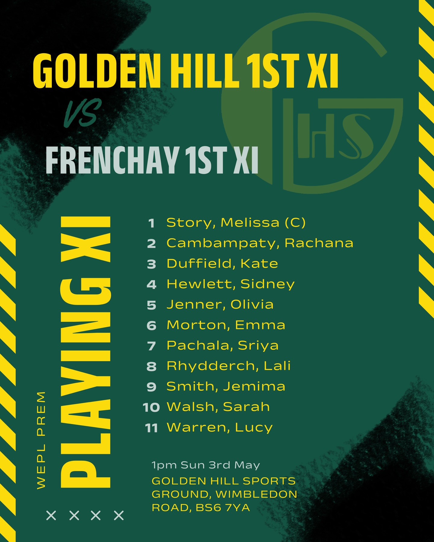 Good luck to our two women’s sides today in their games against Frenchay and Cam! Come and show your support 👊🏏