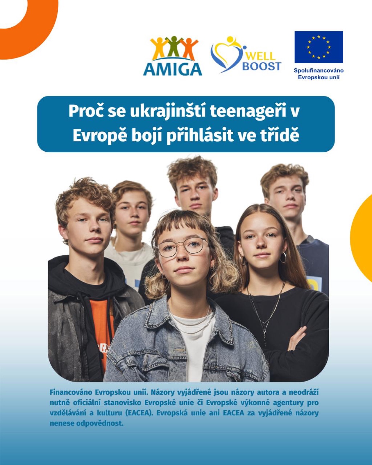 ⚠️Strach udělat chybu v cizím jazyce není jen obyčejná nejistota. Pro mnoho ukrajinských studentů v Evropě jde o každodenní bariéru, která přímo ovlivňuje jejich školní výsledky i sebevědomí.
Podle poznatků účastníků workshopů projektu WELLBOOST - psychologů, sociálních pracovníků, učitelů i samotných dospívajících ze zemí partnerského konsorcia — teenageři často:
✅ se bojí mluvit během hodin a odpovídat u tabule
✅ vyhýbají se žádosti o pomoc, i když látce nerozumí
✅ ztrácejí se ve školní terminologii, zkratkách a „neformálním“ jazyce třídy
V České republice odborníci zdůrazňují, že nejde jen o jazyk. Studenti často nerozumí ani samotné „logice školy“.
Jak komunikovat s učitelem?
⚠️Co dělat, když se známka zdá nespravedlivá?
Jak vlastně „být studentem“ v jiném vzdělávacím systému?
Výsledkem je mlčení, úzkost a pocit, že „sem nepatřím“. A to není otázka motivace. Jde o prostředí, ve kterém je i položit otázku psychologicky náročné.
Zjištění z těchto workshopů budou využita při vývoji digitálního nástroje — Digital Life Skills Simulator, který pomůže ukrajinským středoškolákům zkoumat témata duševního zdraví a psychosociální pohody a zároveň rozvíjet a hodnotit 12 klíčových životních dovedností.
_________________________
⚠️За спостереженнями учасників воркшопів WELLBOOST - психологів, вчителів, соцпрацівників, багато хто з підлітків:
✅ боїться відповідати на уроці
✅ не просить про допомогу, навіть коли не розуміє
✅ губиться в «шкільній» мові та правилах
Проблема не лише в мові — а в нерозумінні самої системи.
🤷🏻♀️Як говорити з учителем?
🤷🏻♀️Що робити з «несправедливою» оцінкою?
🤷🏻♀️Як взагалі бути учнем тут?
Результат - тиша, тривога і відчуття «я тут чужий».
І це не про мотивацію. Це про середовище.
Саме тому ми створюємо Digital Life Skills Simulator - щоб допомогти підліткам розібратися, адаптуватися
і відчути себе на своєму місці 🤍
#WELLBOOST
#SchoolWellbeing
#EducationInnovation
#ErasmusPlus
#EUProjects