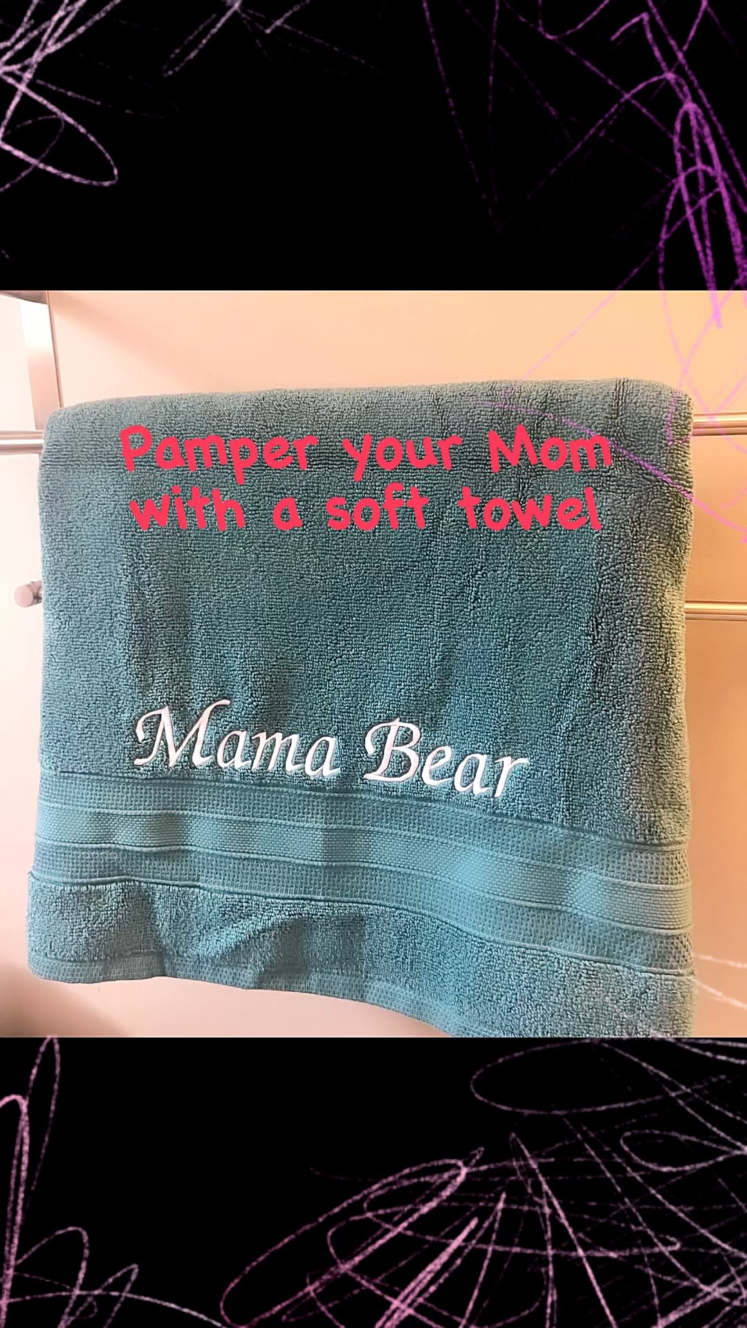 Pamper your Mom with a soft towel and a personal touch she’ll truly appreciate. ❤️ To order visit www.GiftOfEmbroidery.com 💐 DM me for details ☀️#giftofembroidery #personalizedgifts #embroideredtowels