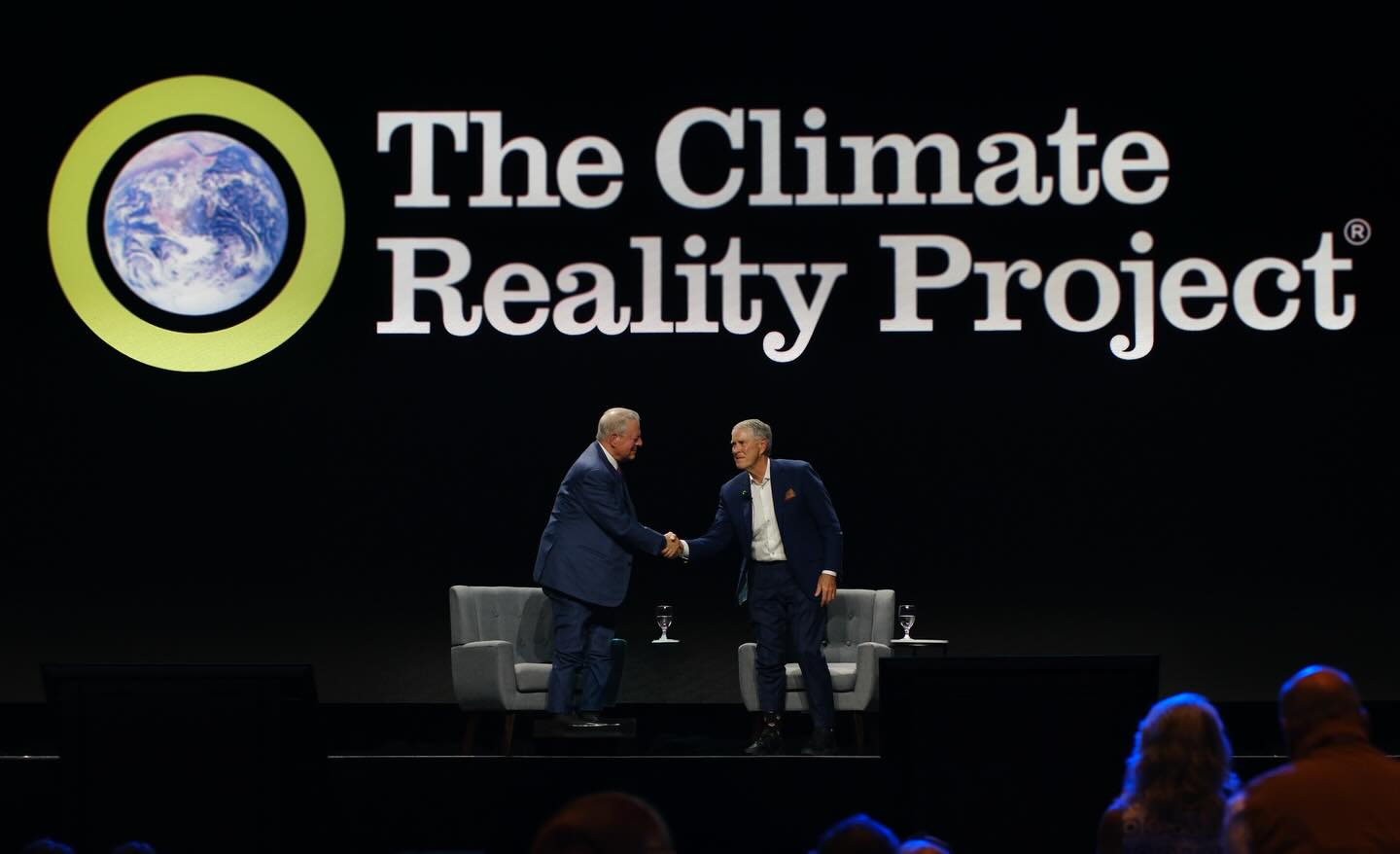 What a delight hearing these two brilliant Tennessee statesmen discuss the most pressing issue facing the world on stage at the Climate Reality Project today in #NashvilleTN. It was a reminder of the time when Republicans and Democrats could work together for good.
It also made me think or an alternate universe in which Al Gore was President in 2001 and Senator Bill Frist, M.D, was majority leader. In that universe, Climate change is solved, flying cars take us where we need to go, Lyndsey Graham and Mike Johnson are in a loving, committed relationship and Donald Trump and Jeff Epstein are selling toilet wine in Attica. @algore @senatorbillfrist @climaterealityproject