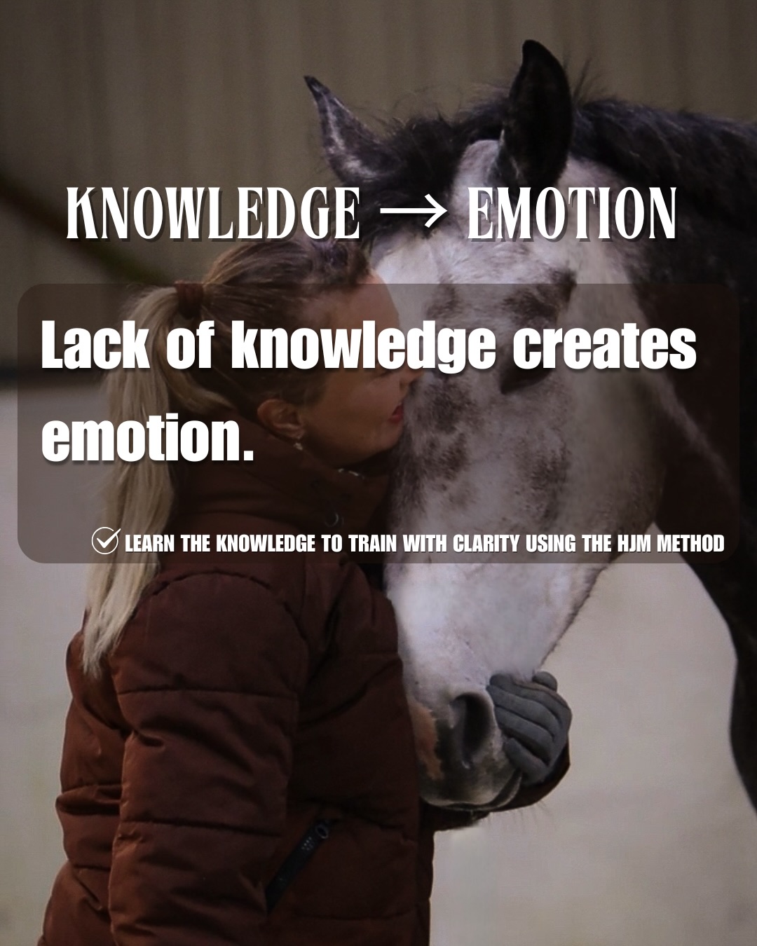 Lack of knowledge in the saddle doesn’t just create mistakes—
it creates emotion.
Panic comes when there is no solution in your mind.
Frustration appears when there is no plan.
Impatience shows when there is no clear sequence of action.
But when you truly know what to do, something changes.
You stay calm.
Not because the horse changes,
but because you have clarity.
Clarity removes emotional reaction from the ride
and replaces it with structure.
And structure is what creates real control.
💬Comment “CLARITY” if you want control over your rides.👇🏻
#horsemanship #hjmmethod #horsemanshiptraining #horsemanshipacademy #horsemanshipjourney